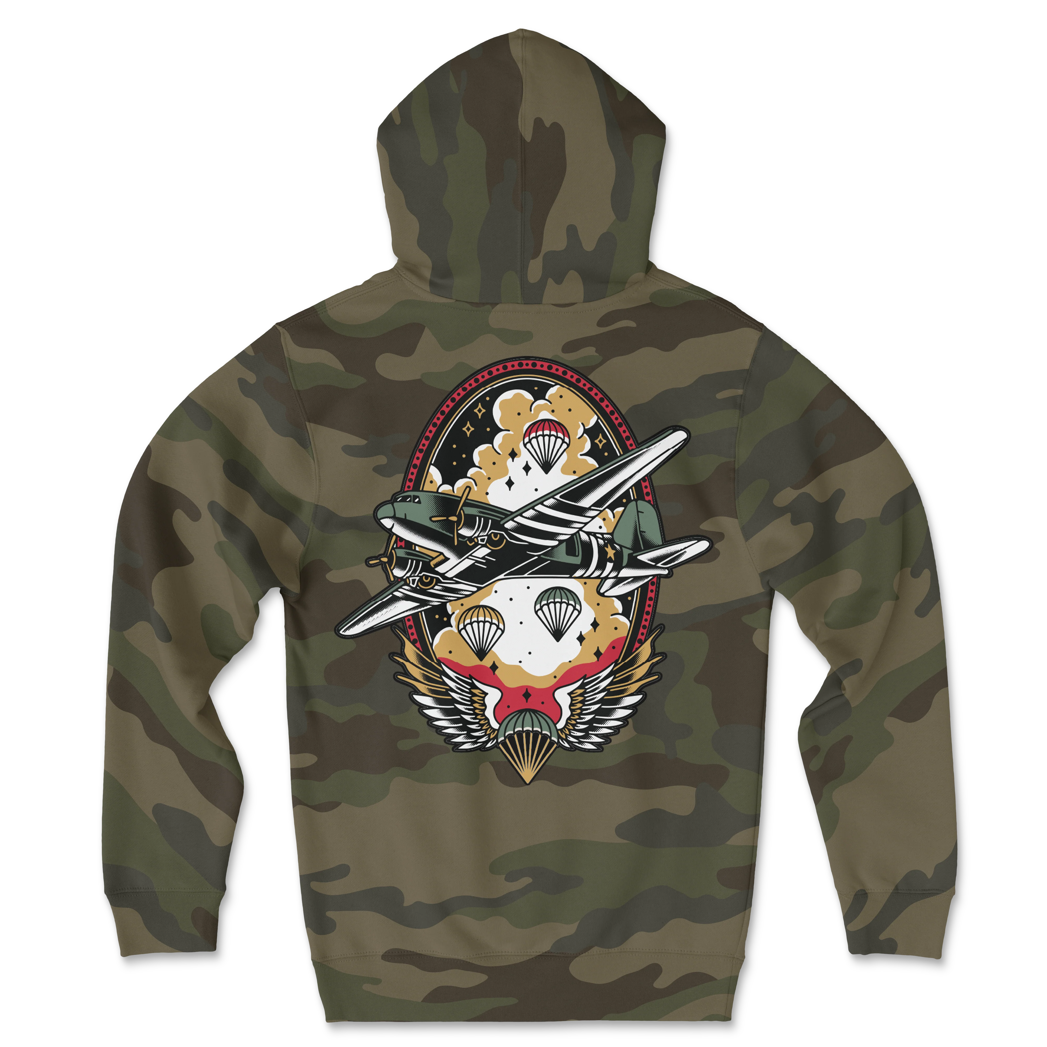 Airborne Traditional Hoodie - Image 3