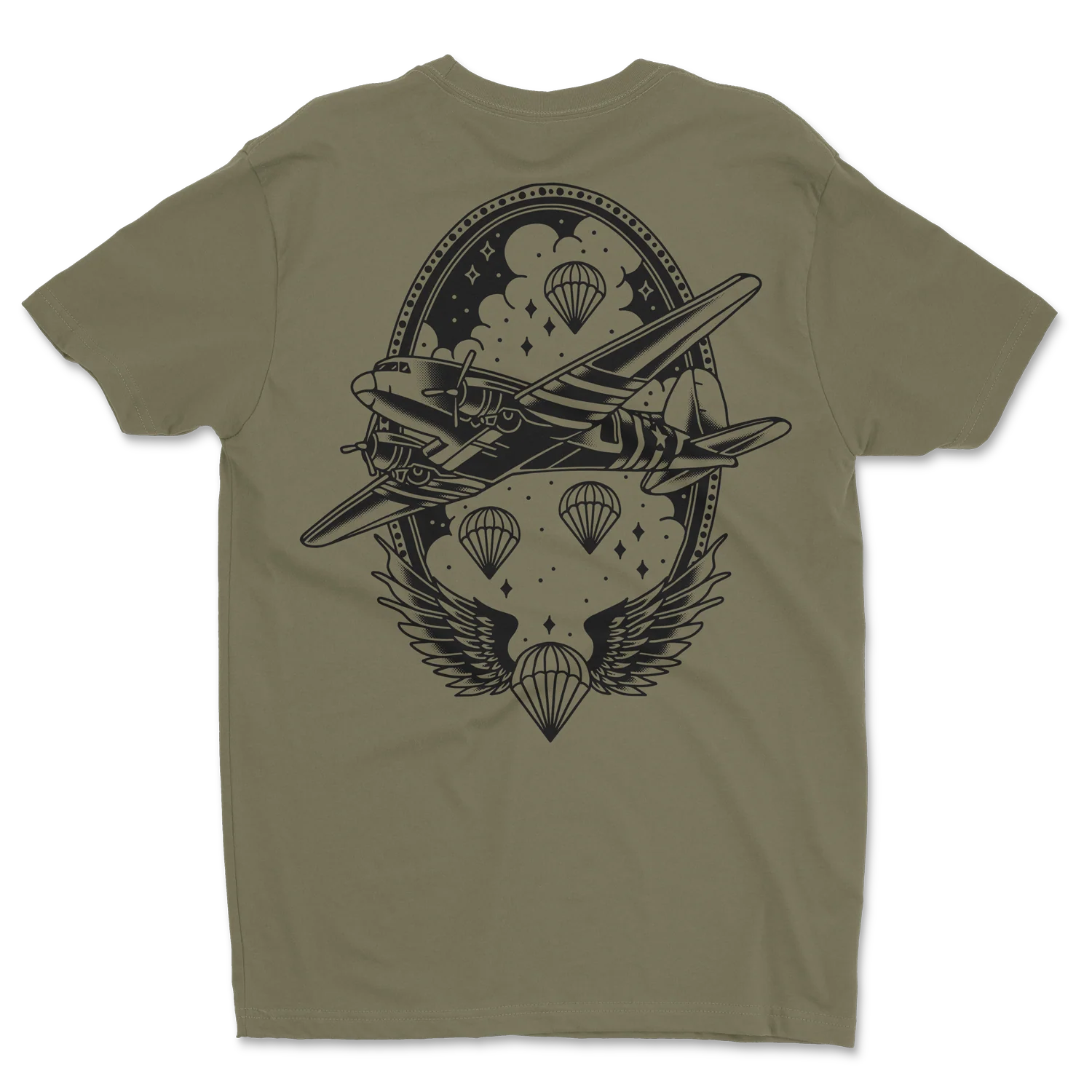 Airborne Traditional Shirt Military Green - Image 5