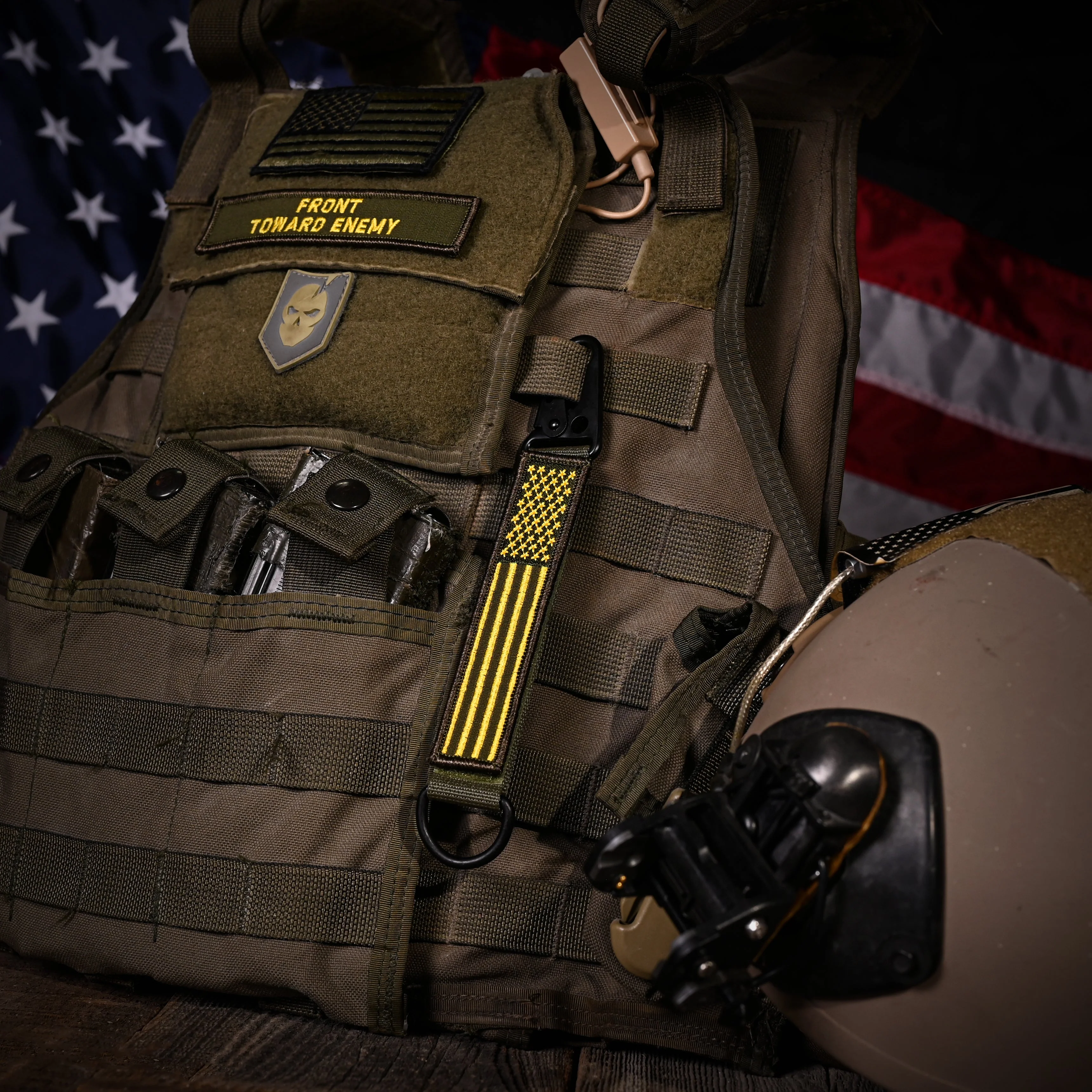 American Made Heavy Duty Tactical Keychain - Front Toward Enemy - Image 4