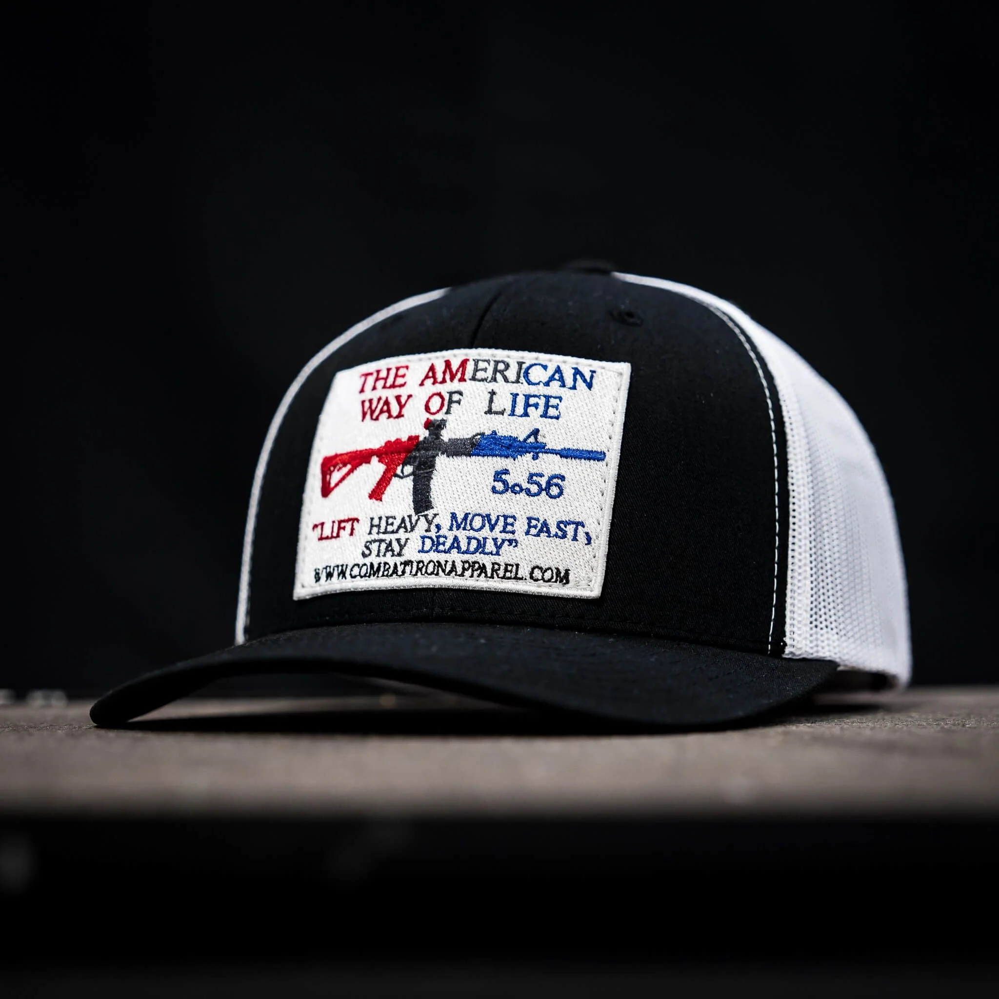 American Way Of Life White Patch Snapback Hat - Image 15