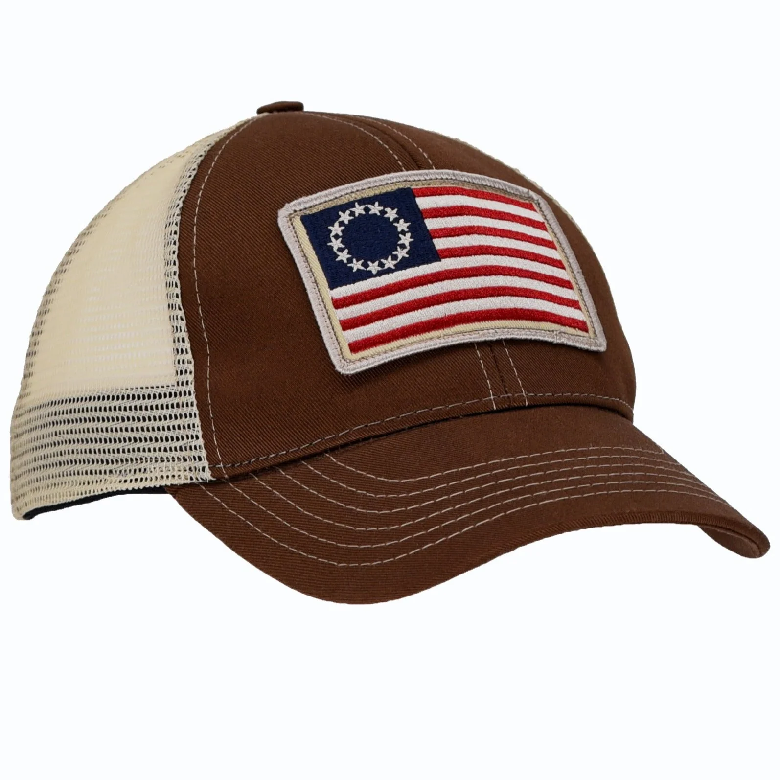 Betsy Ross Flag Patch Trucker Hat - Image 5