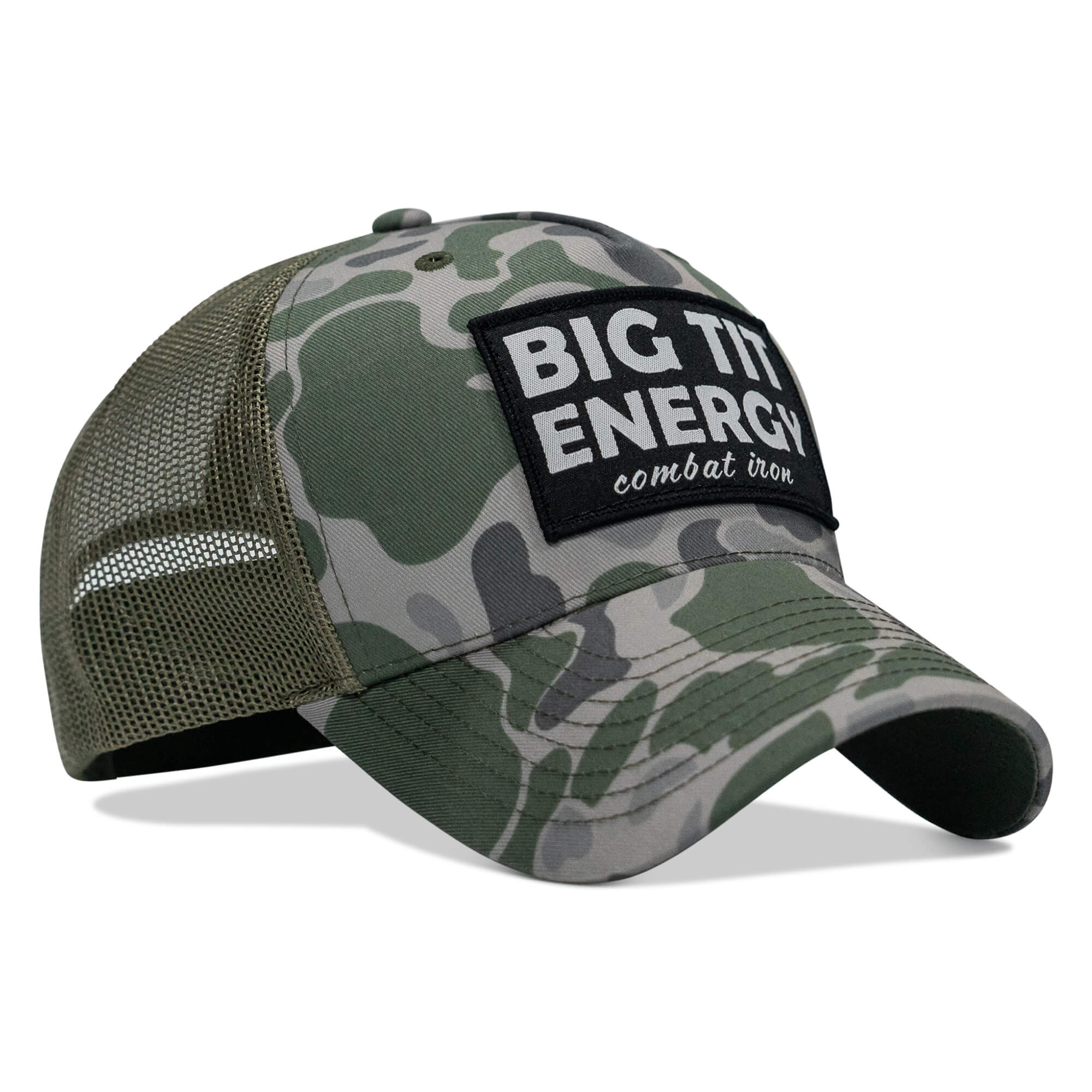Big Tit Energy Patch Mesh Snapback Hat - Image 20
