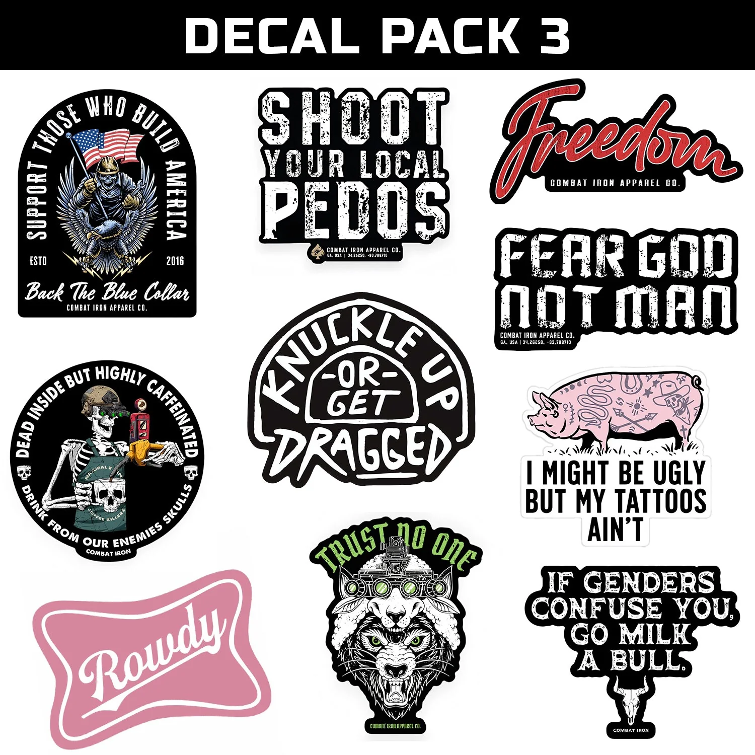 CMBT STICKER DECAL PACK V3