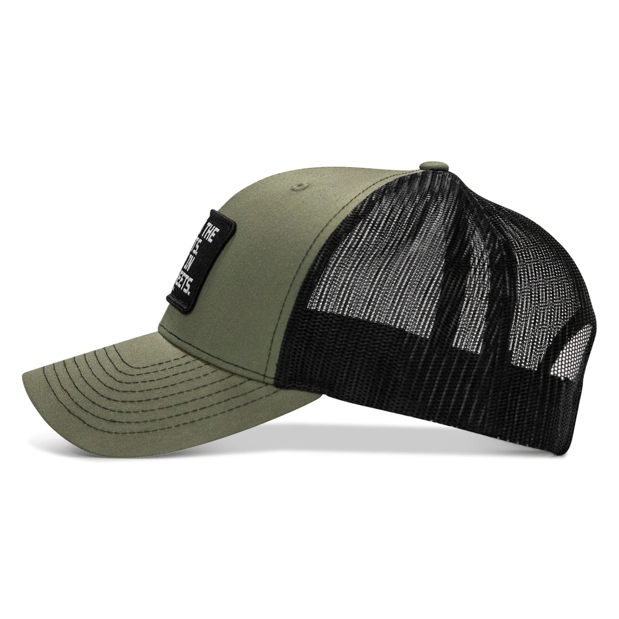 Dad In The Streets. Daddy In The Sheets. Black Patch Snapback Hat - Image 41