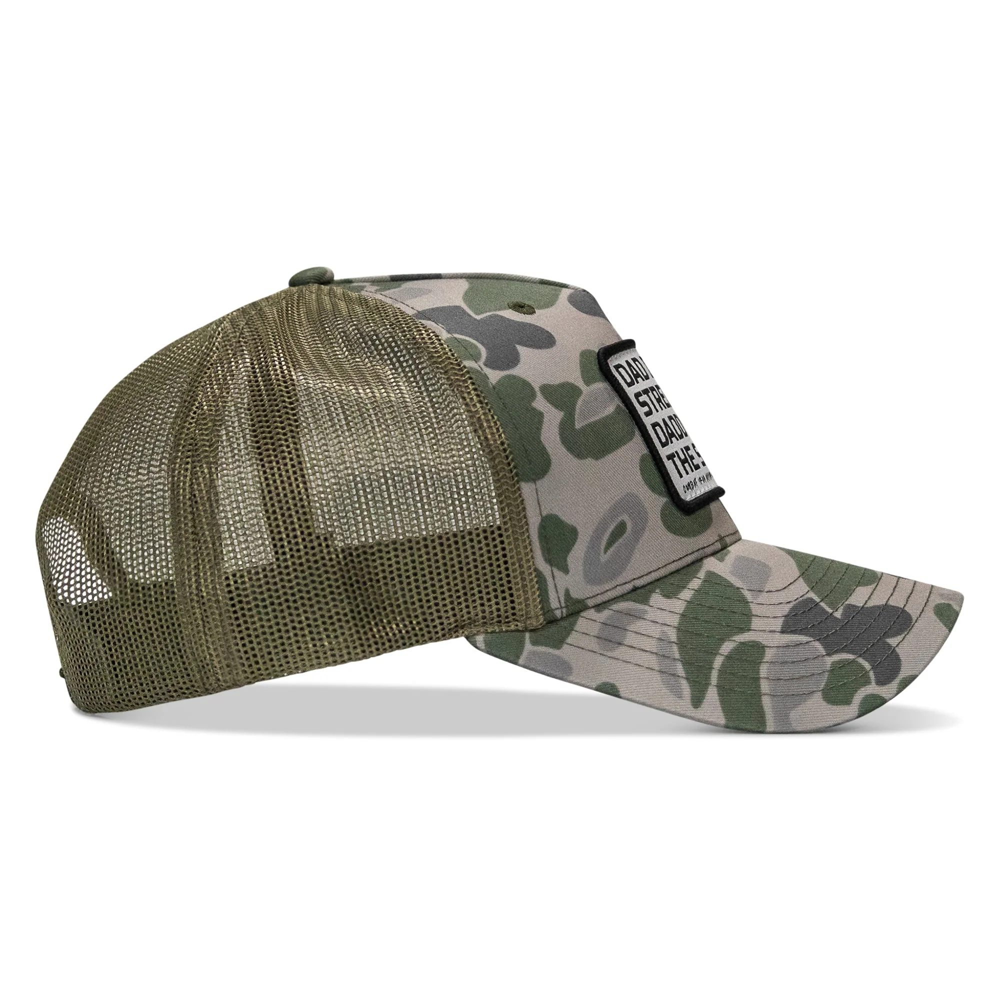 Dad In The Streets. Daddy In The Sheets. White Patch Snapback Hat - Image 66