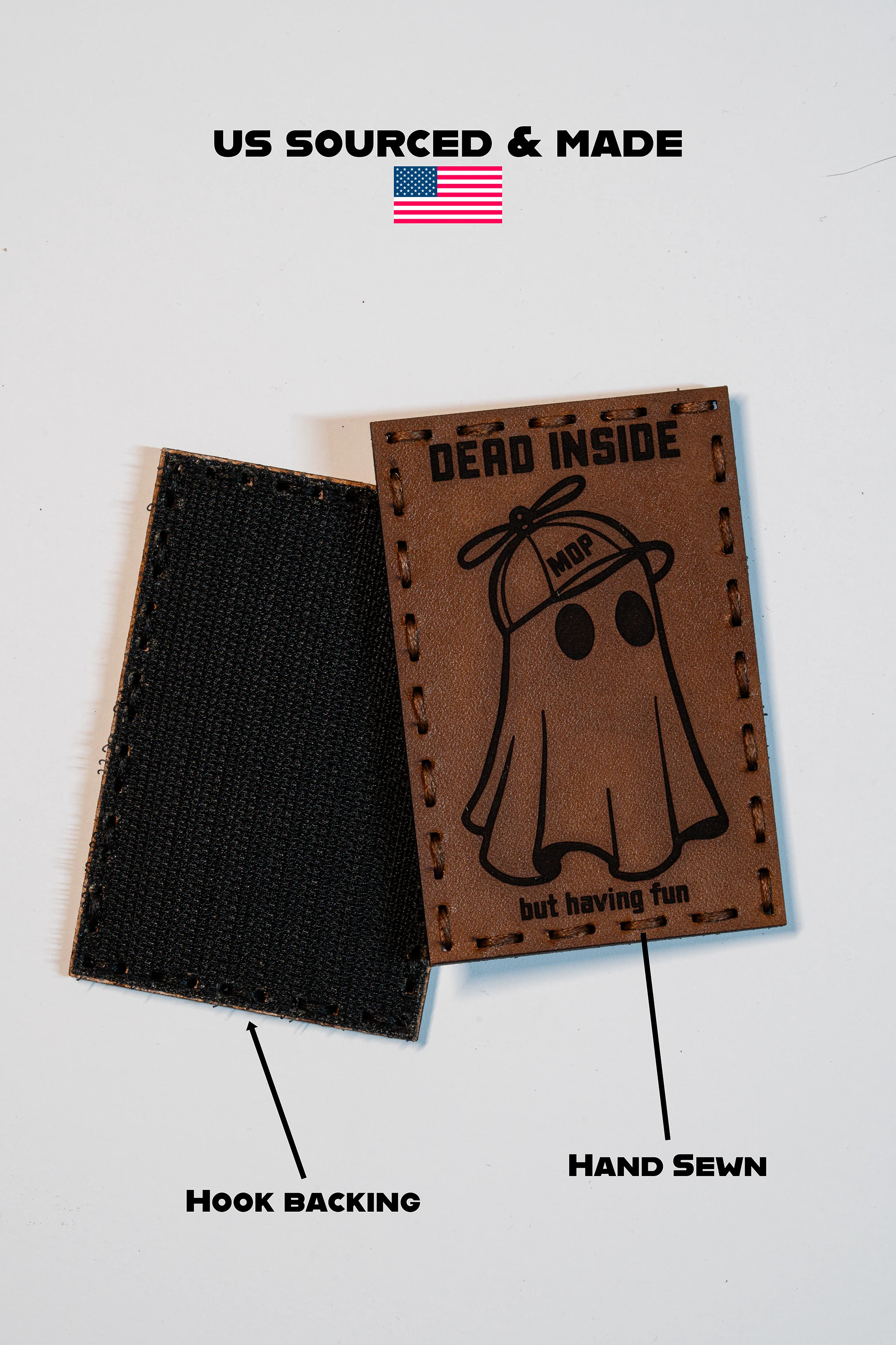 Dead Inside Leather Patch - Image 3