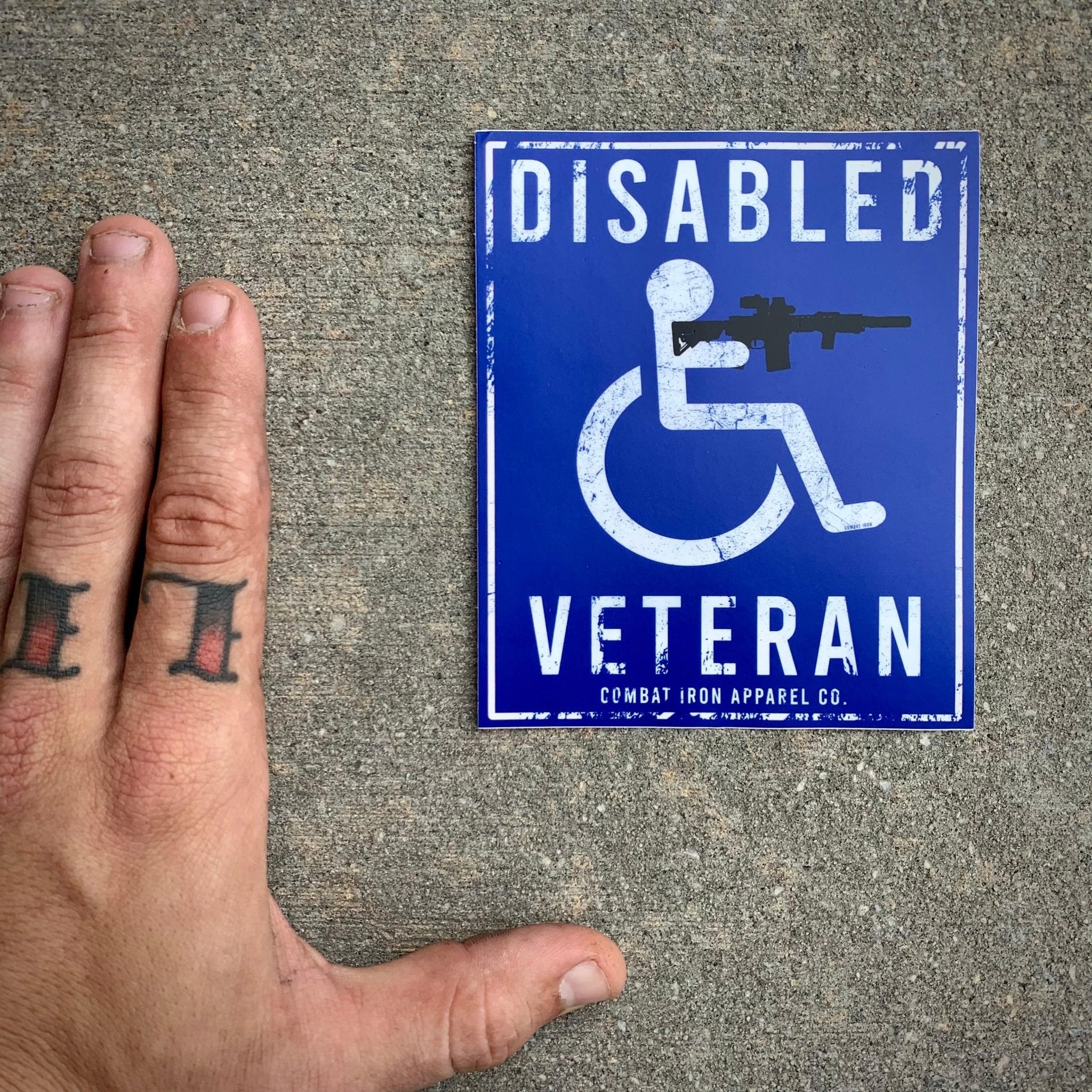 Disabled Veteran Parking Sign Decal Sticker - Image 3