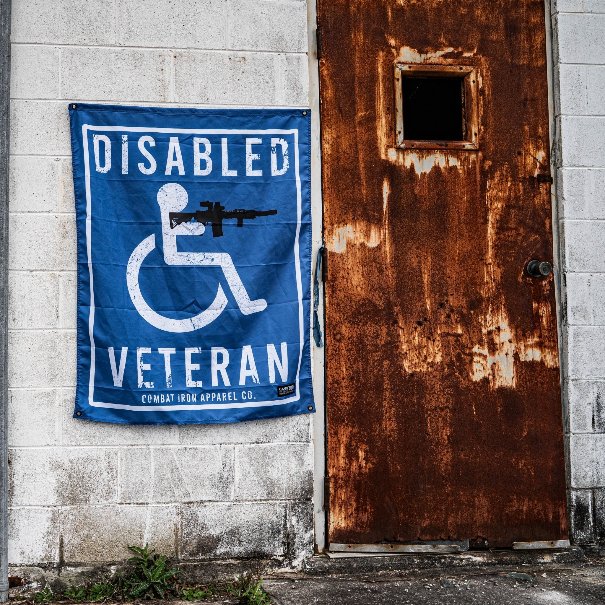 Disabled Veteran Sign 3'x3' Flag - Image 3