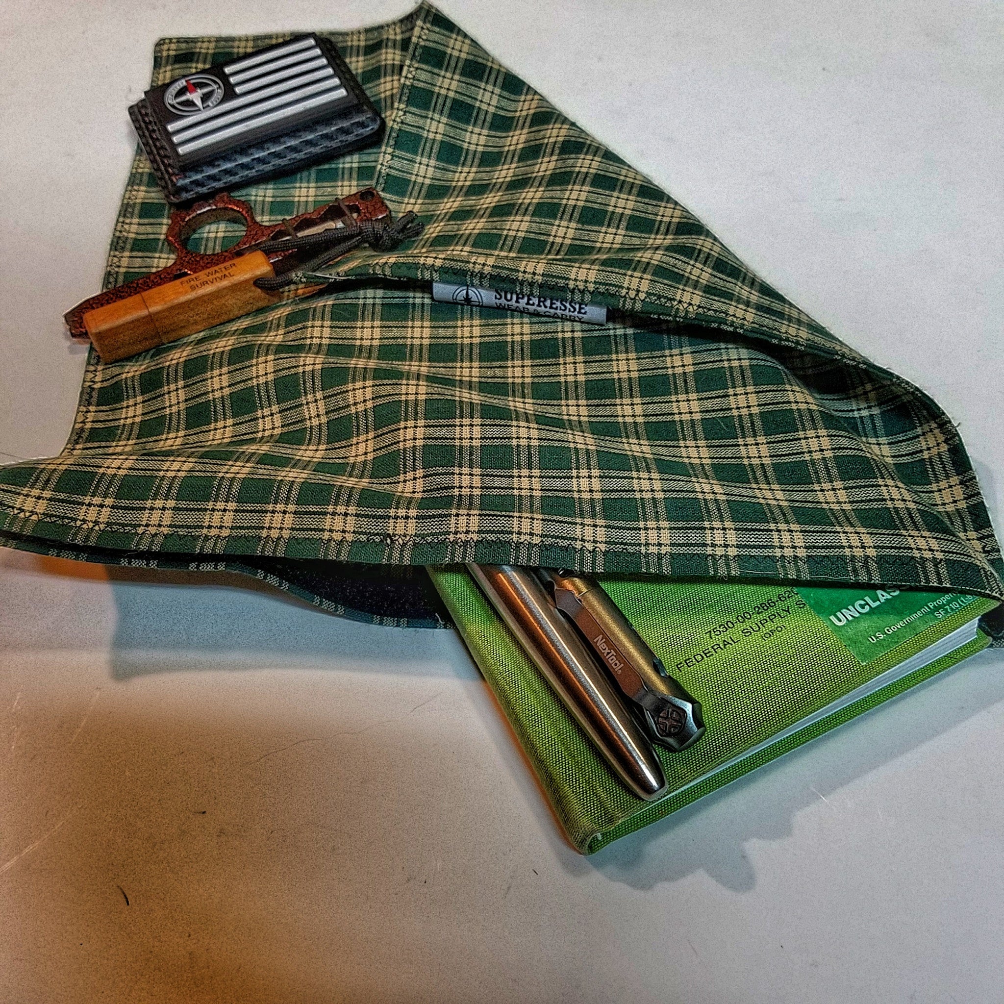 EDC Hank - Pocket Dump Storage Compartment Handkerchief. - Image 4