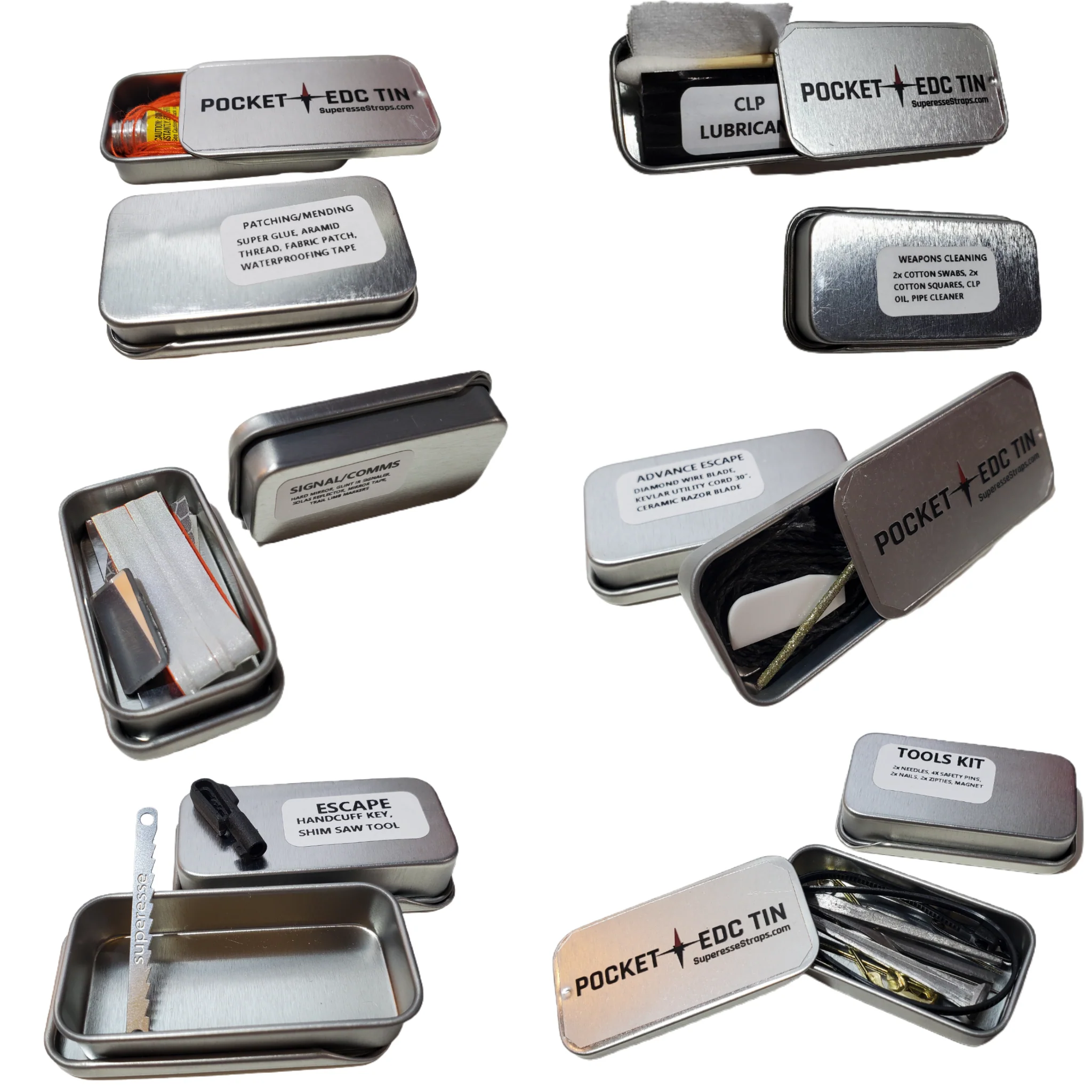 EDC Pocket Tin - Compartmentalized Survival Kits - Image 30