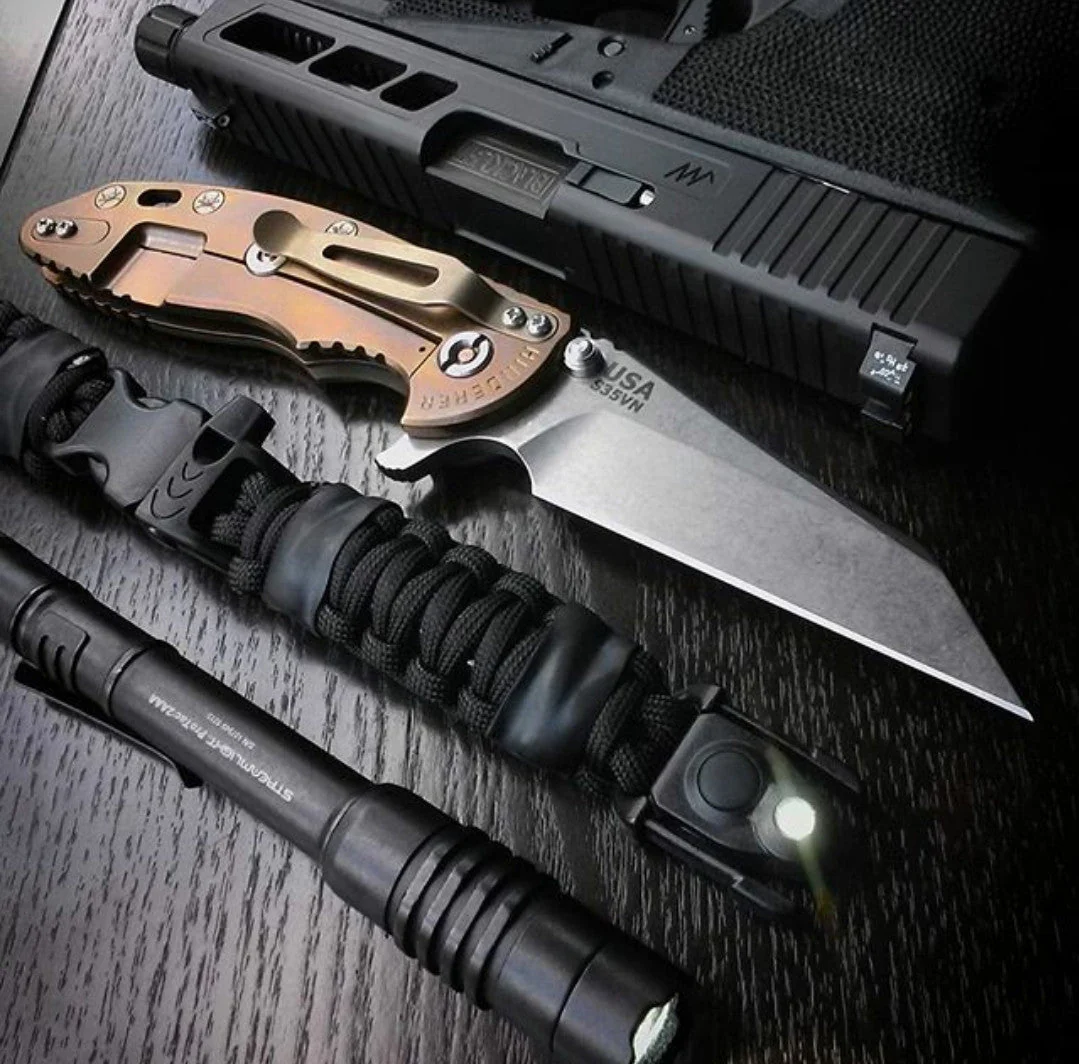 EDC Prepper - Paracord Bracelet Urban Tool Kit Equipped w/ LED Light, fire starter, blade, compass. - Image 33