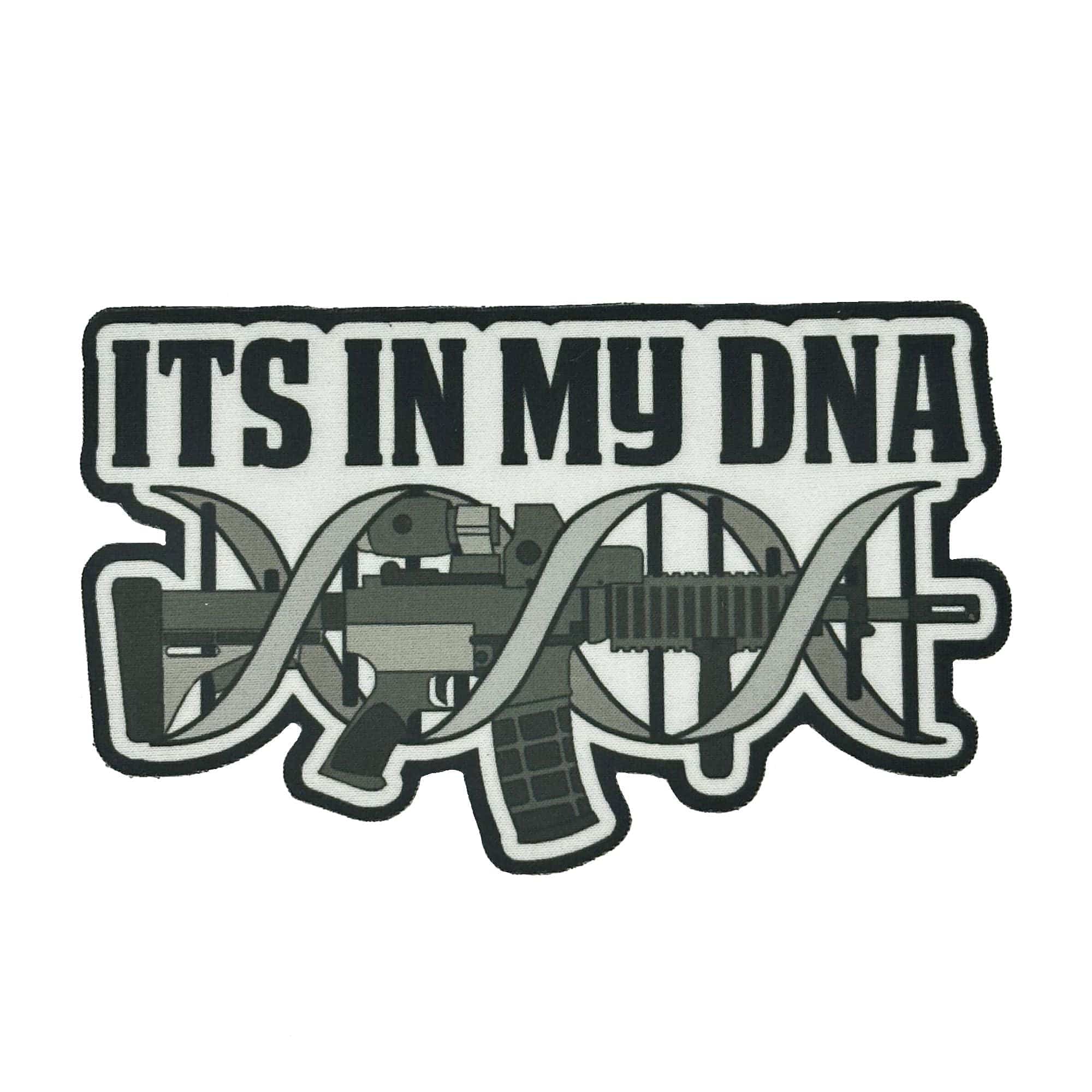 Embrace Your Firearm Passion: 'It's In My DNA' AR15 Rifle - 3.75" Sublimated Patch - Image 2