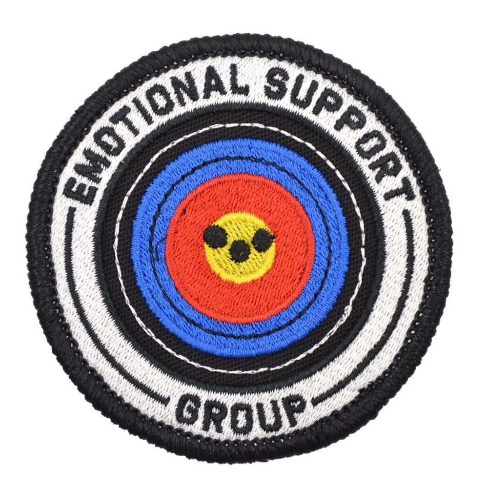 Emotional Support Group 2.0 - 3 Inch Round Embroidered Patch with Hook Fastener - Made in America - Image 2