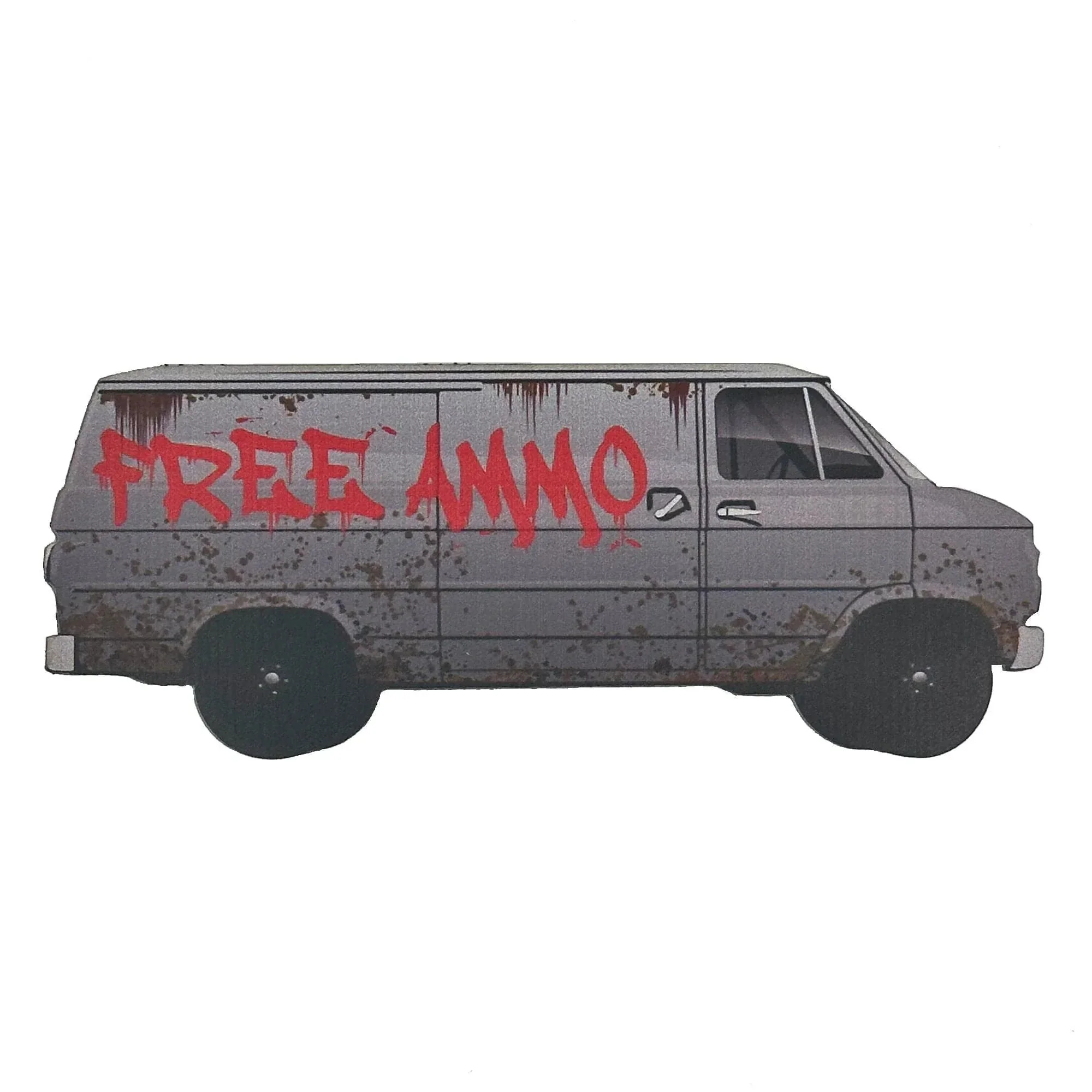 Free Ammo Van - 4" Printed Vinyl Patch - Image 2