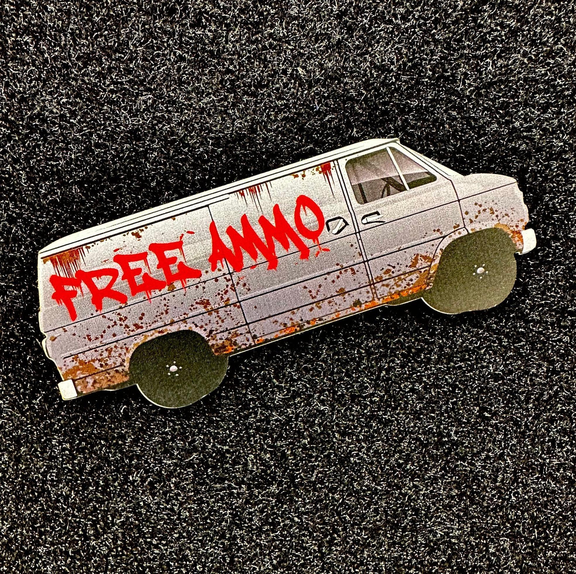 Free Ammo Van - 4" Printed Vinyl Patch - Image 3