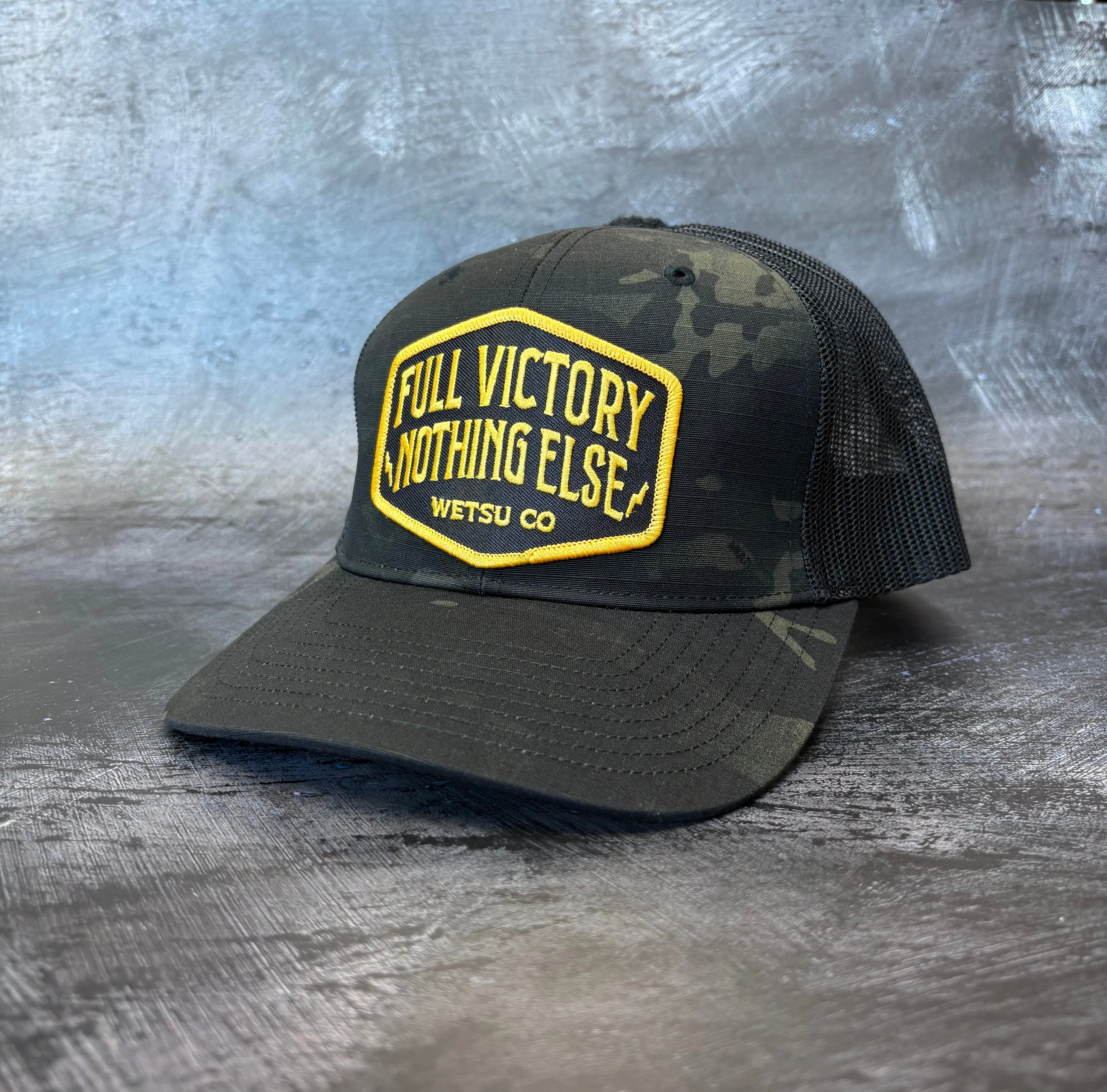 Full Victory Shield Patch Trucker Hat - Image 4