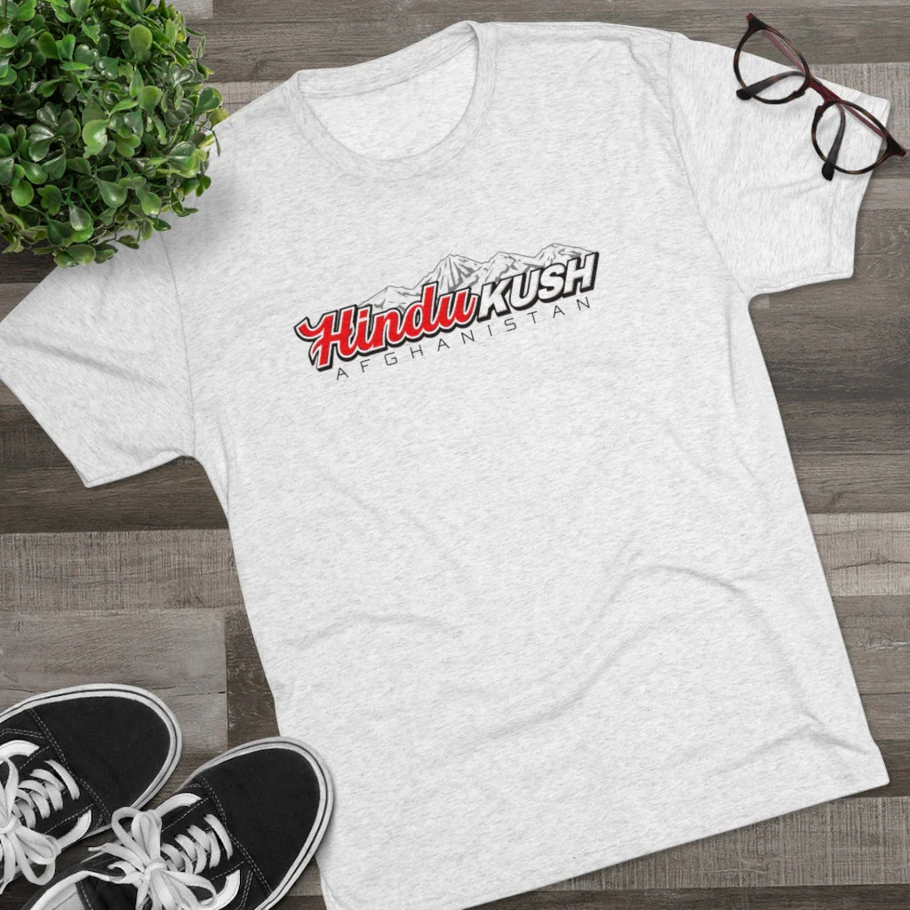 Heather Gray Hindu Kush Men's Tri-Blend Tee - Image 2