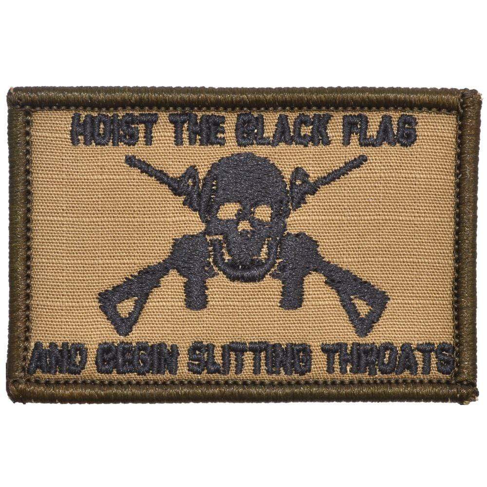 Hoist The Black Flag and Begin Slitting Throats Jolly Roger - 2x3 Patch - Image 4