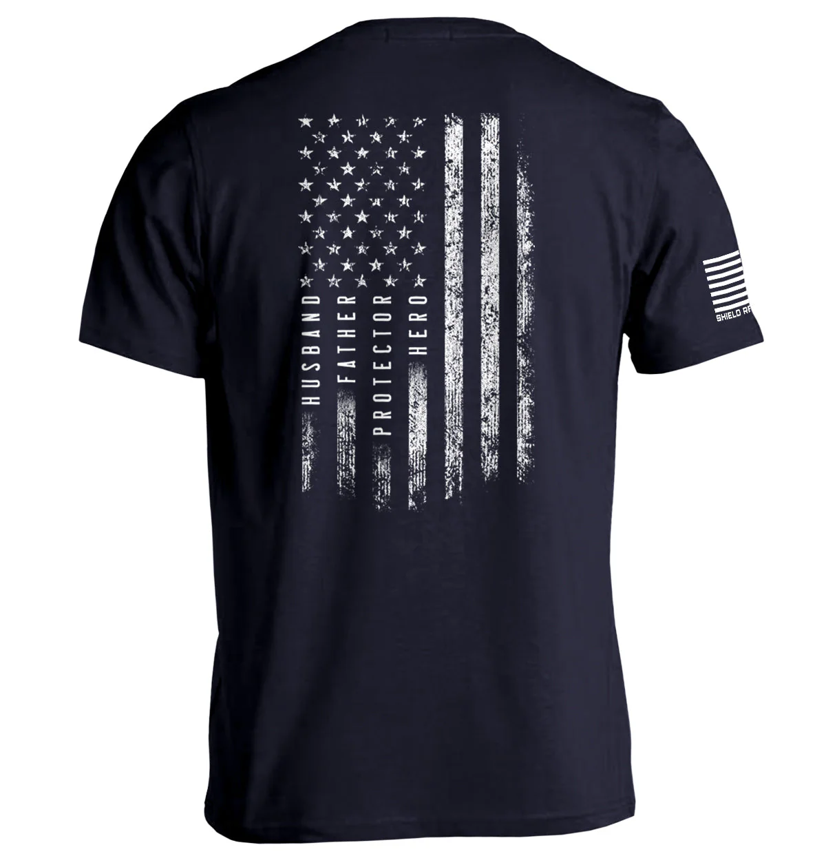 Husband Father Protector Hero American Flag - Image 2