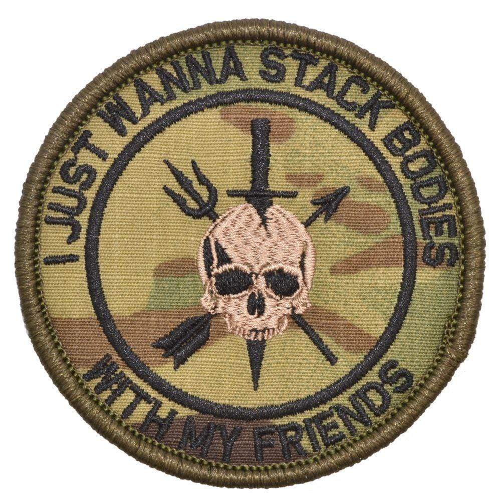 I Just Wanna Stack Bodies With My Friends - 3 inch Round Patch - Image 6