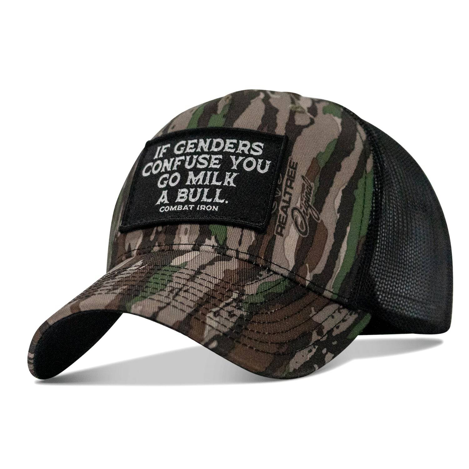 If Genders Confuse You, Go Milk A Bull Patch Snapback Hat - Image 14