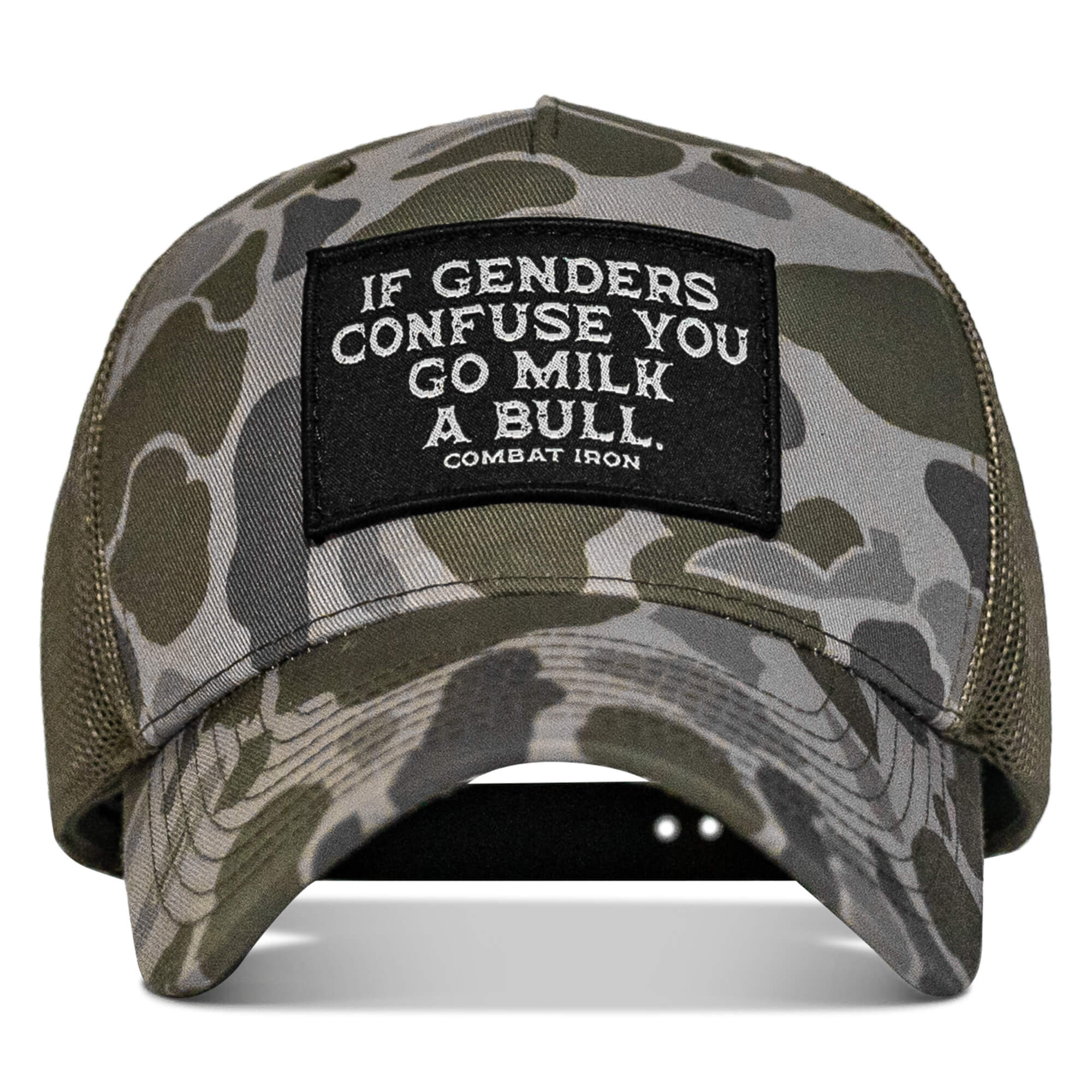 If Genders Confuse You, Go Milk A Bull Patch Snapback Hat - Image 18
