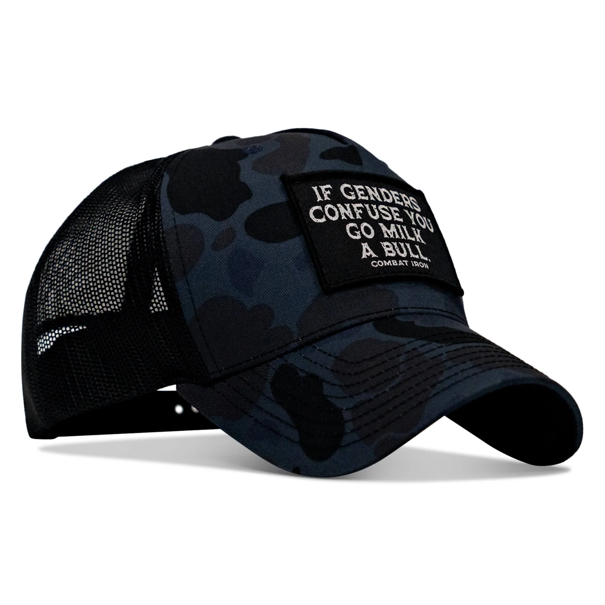If Genders Confuse You, Go Milk A Bull Patch Snapback Hat - Image 24