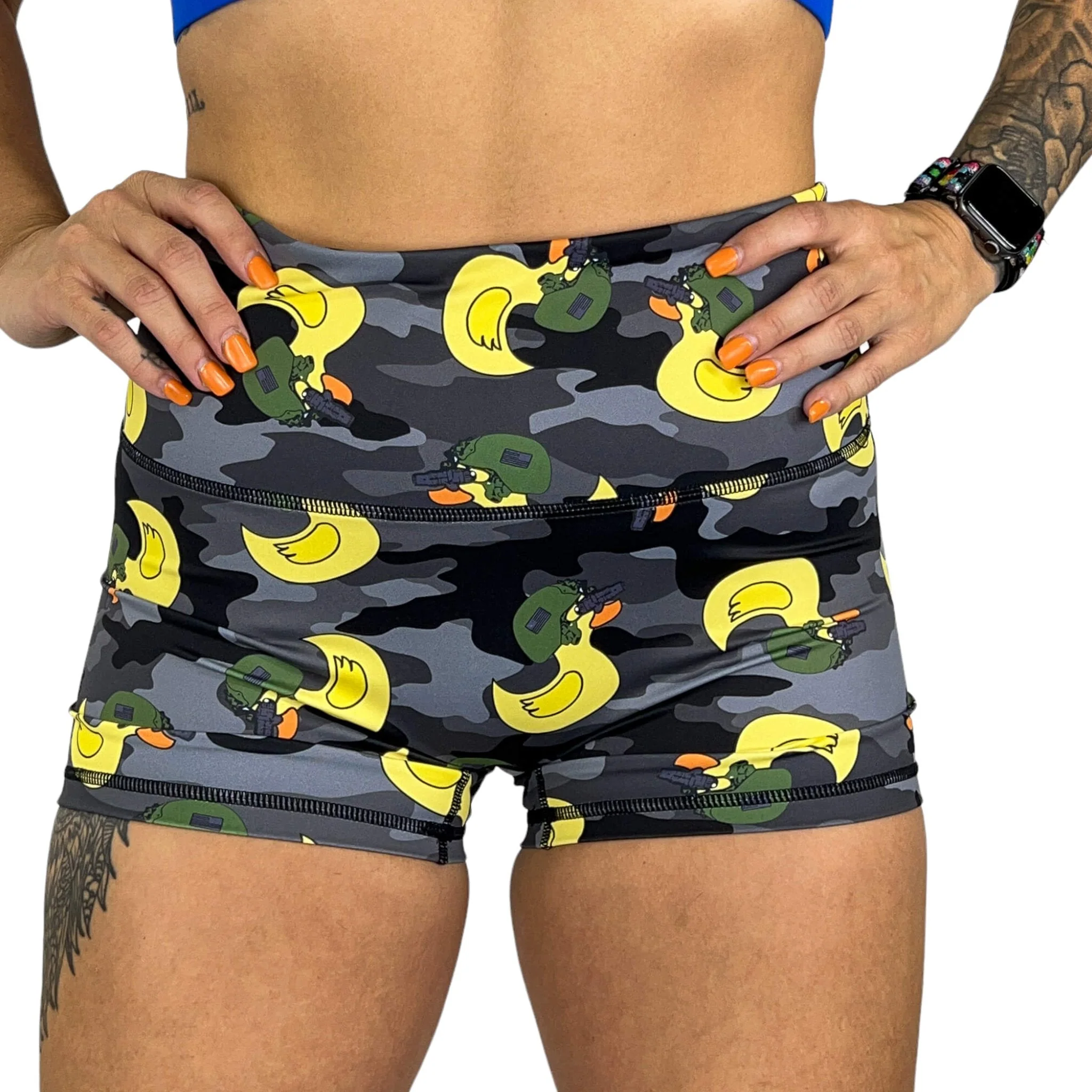 Ladies Seamless Front Performance Training Shorts V3 - Image 23