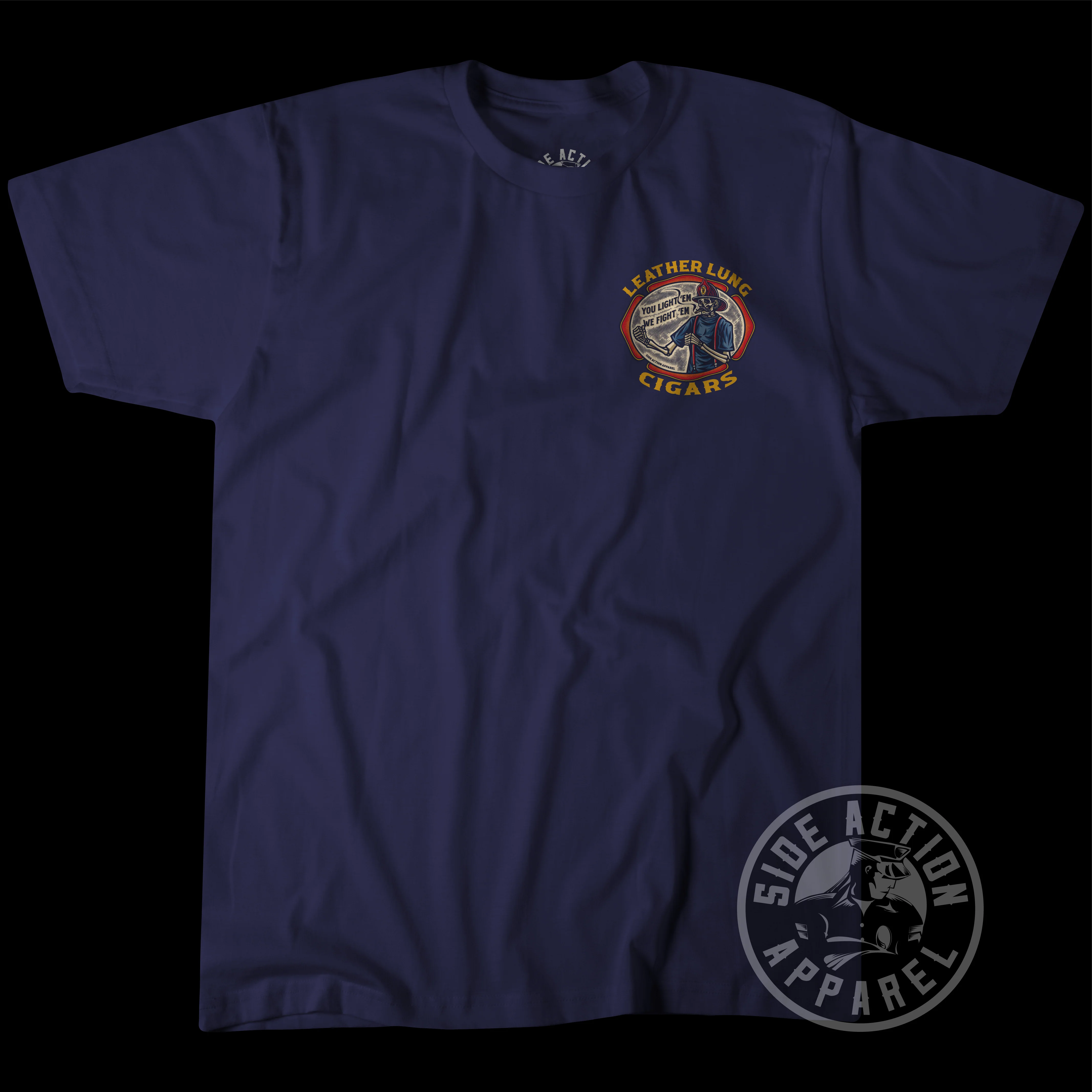 Leather Lung Cigars Tee - Image 2