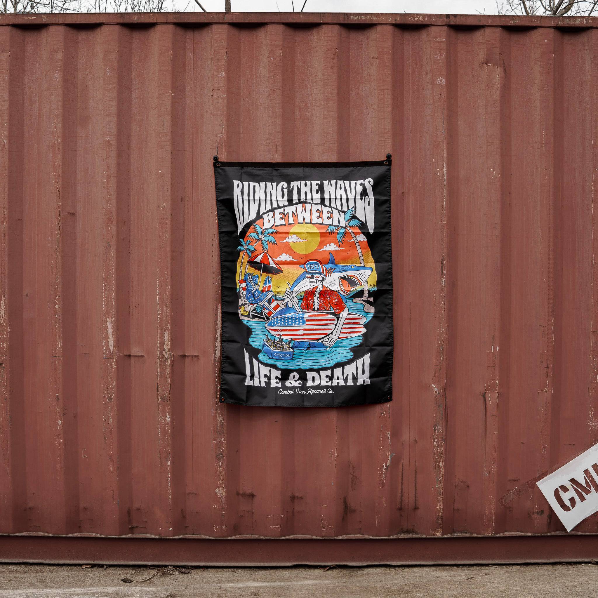 Life & Death Beach Day 3' X 4' Wall Flag - Image 4