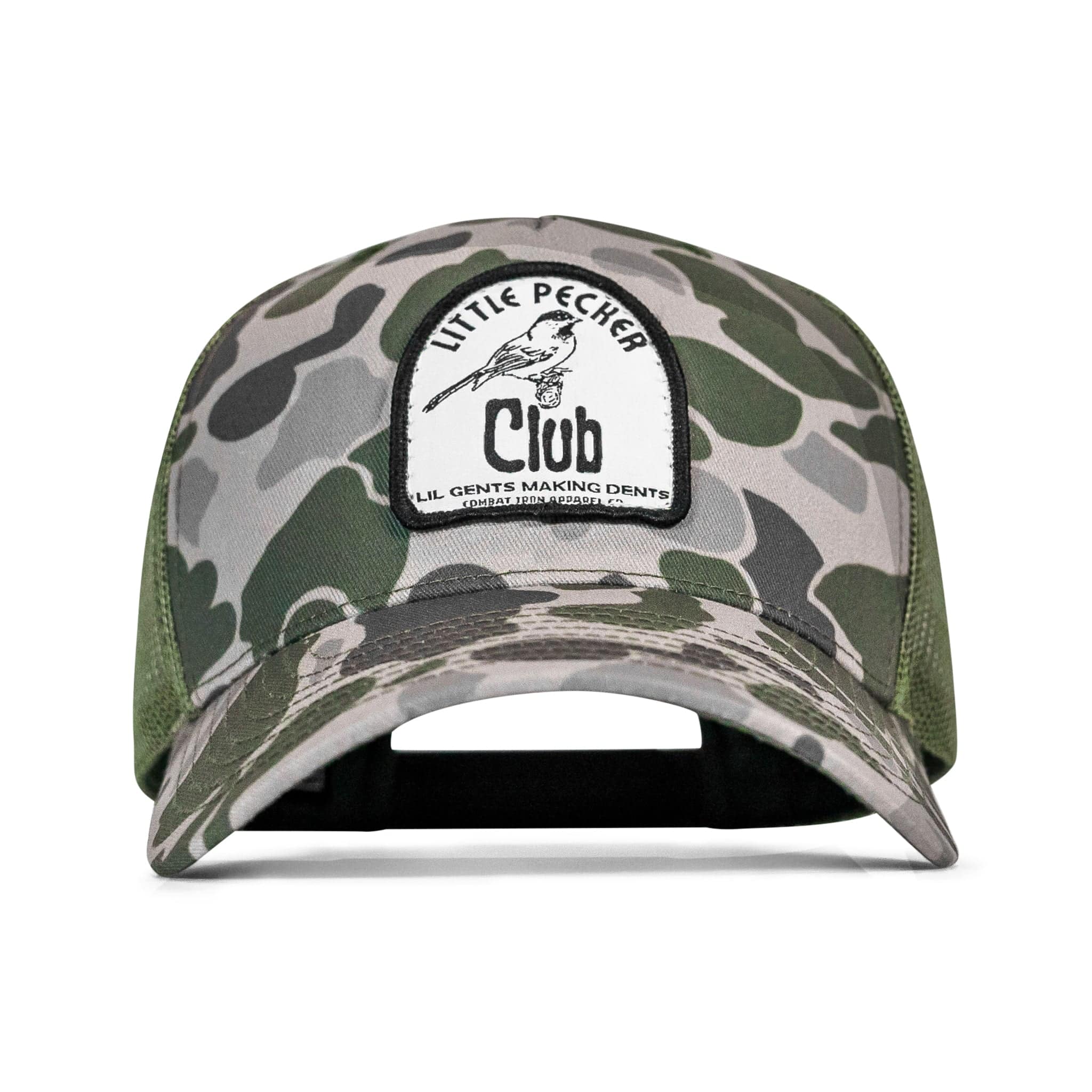Little Pecker Club B/W Patch Snapback Hat - Image 2