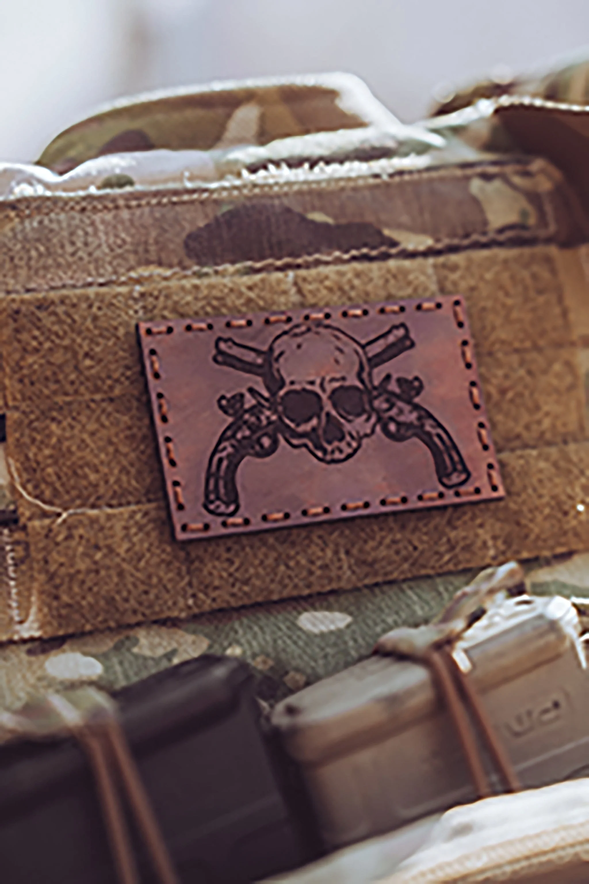 Memento Mori Leather Patch - Image 3