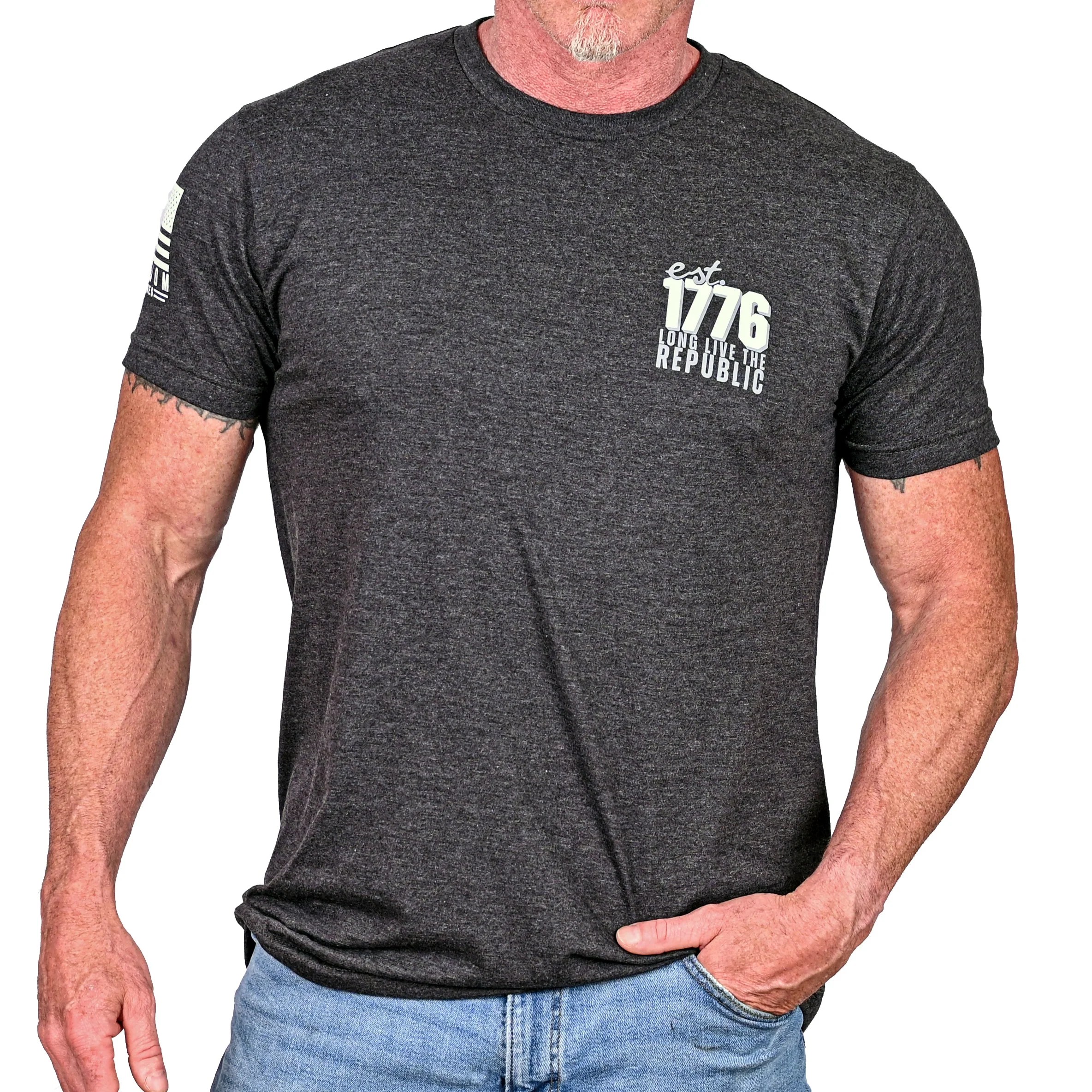 Men's Long Live The Republic Patriotic T-Shirt - Image 5