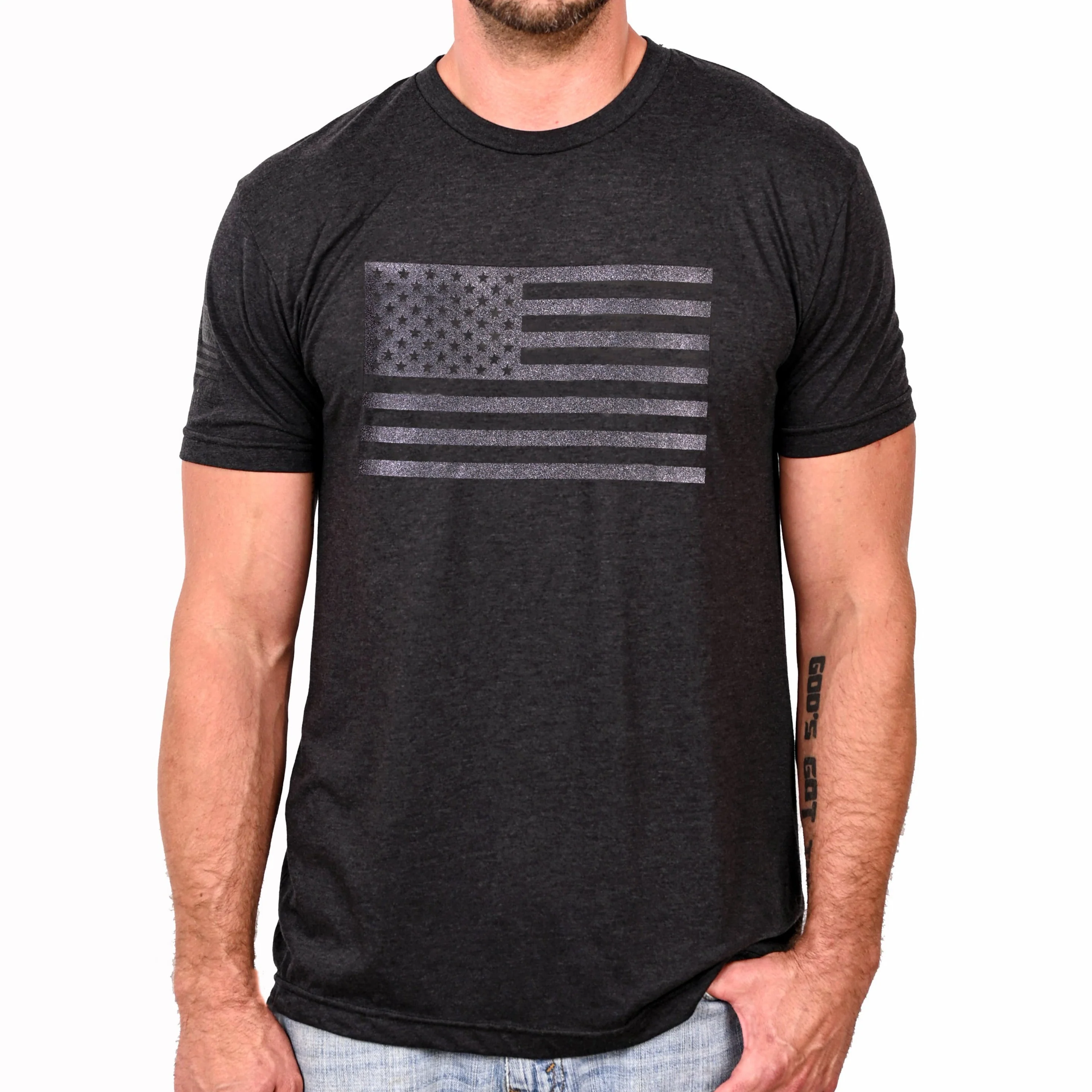 US FLAG BLACKOUT TEE - Image 2