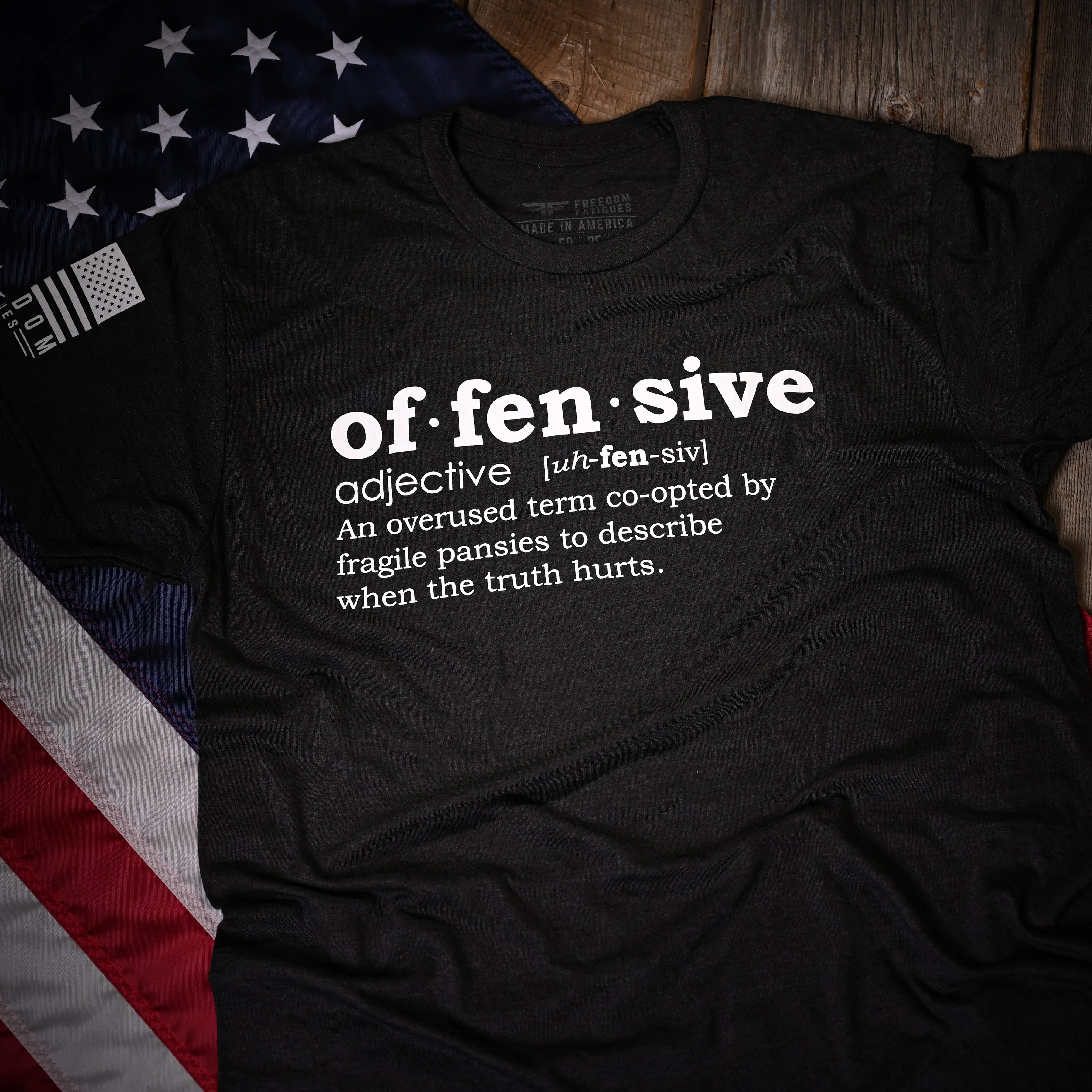 Men's Offensive Defined T-Shirt (Heather Black) - Image 2