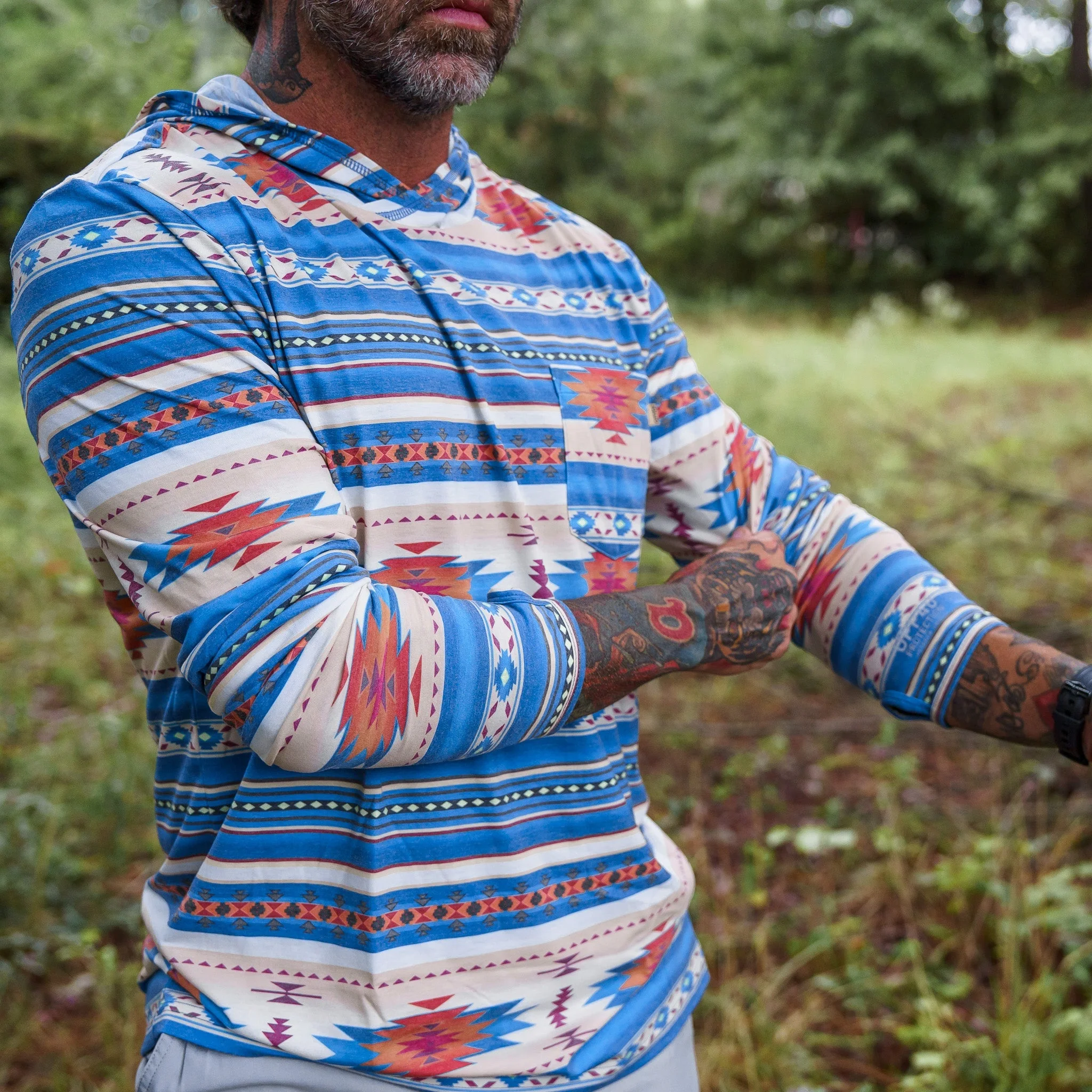 Men's Outdoors Long Sleeve Performance Hoodie - Image 17