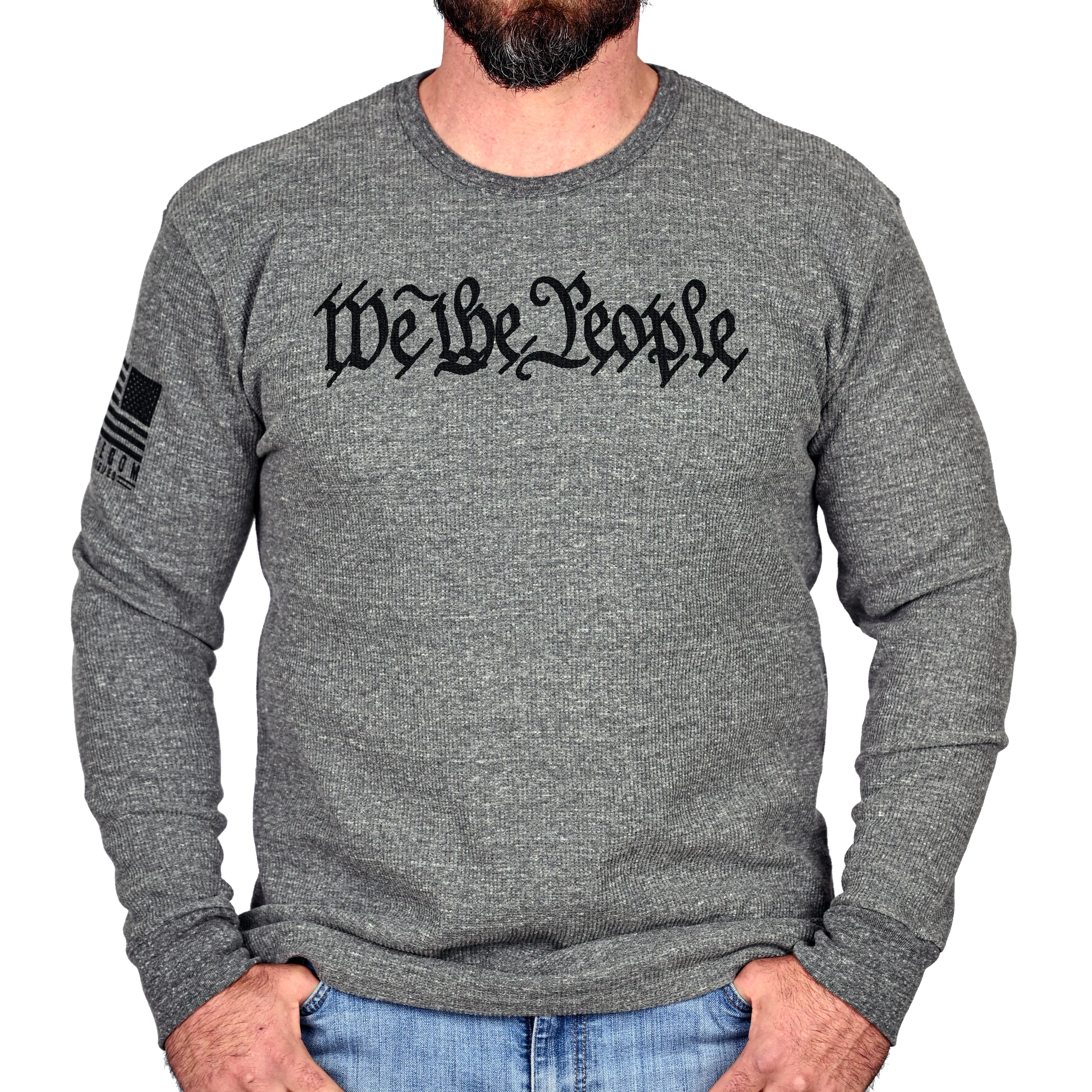 Men's "We The People" Patriotic Long Sleeve Thermal - Image 3
