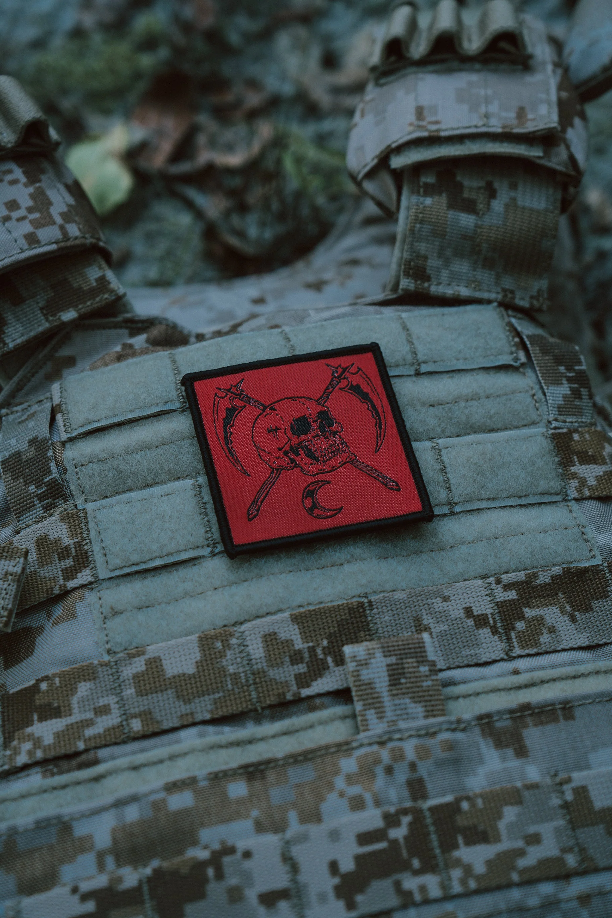 MIDNIGHT REAPER WOVEN TACTICAL PATCH - Image 2