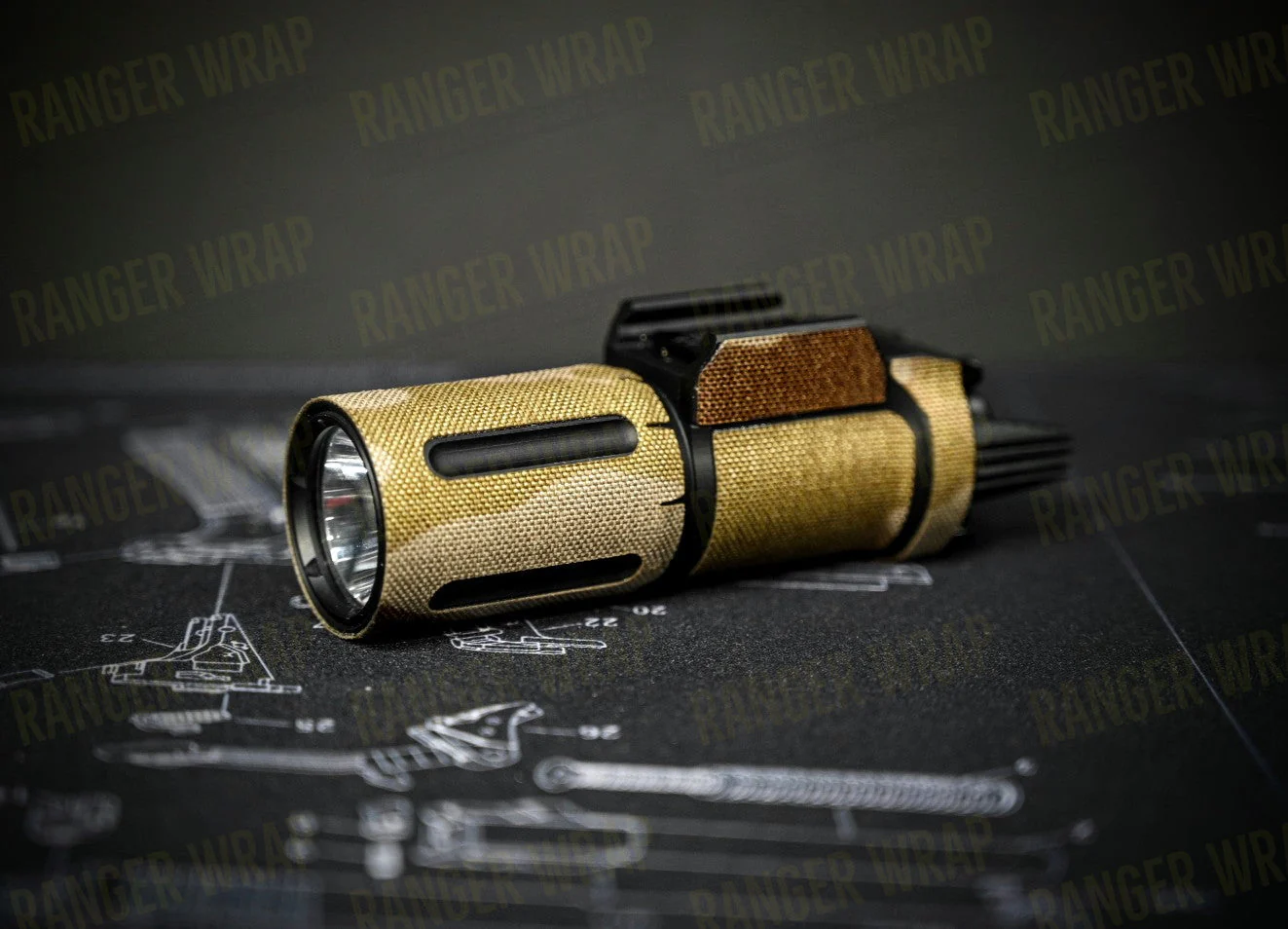 Modlite PL350 - Weapon Light Wrap in Cordura Fabric - Image 2