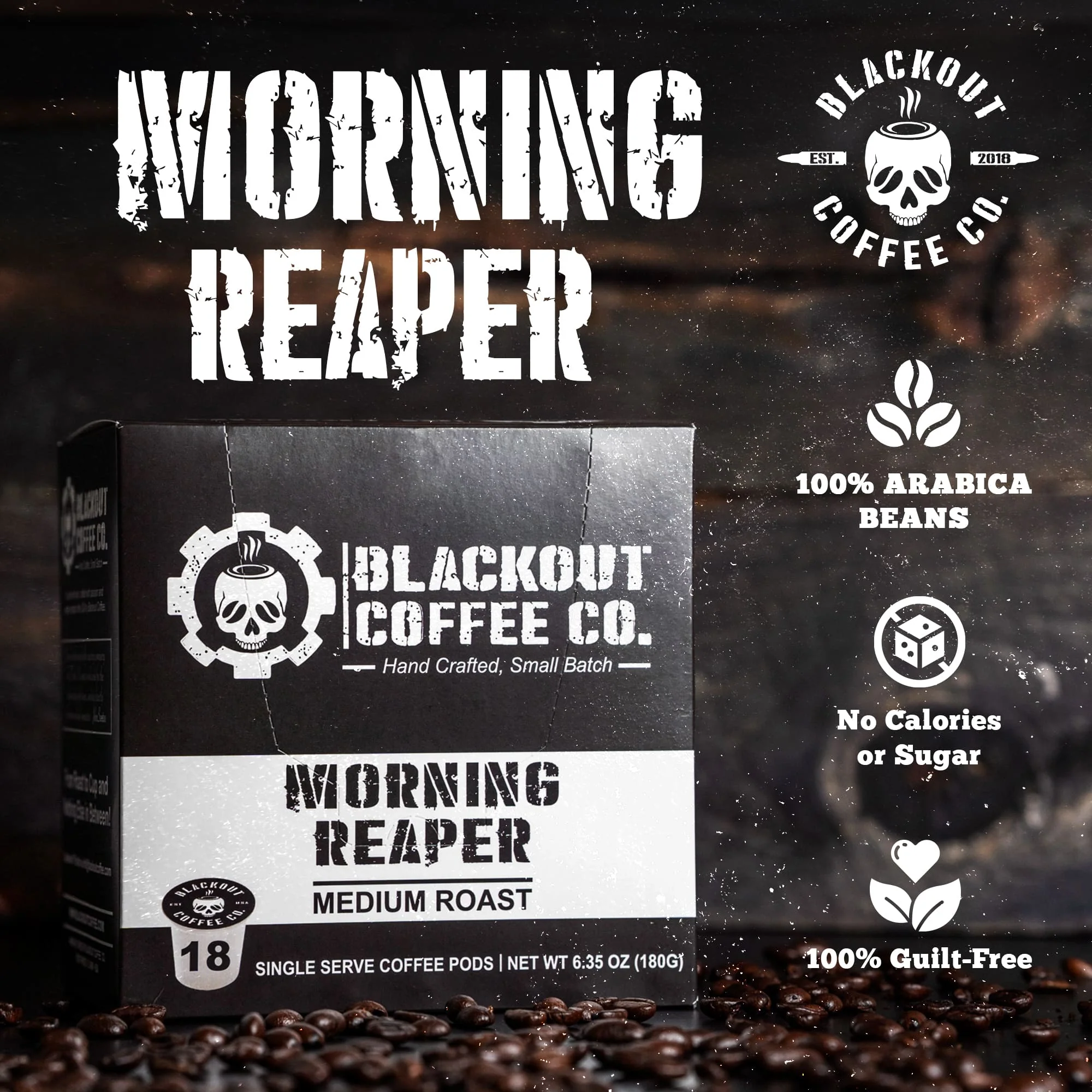 MORNING REAPER MEDIUM ROAST COFFEE PODS 18CT - Image 2