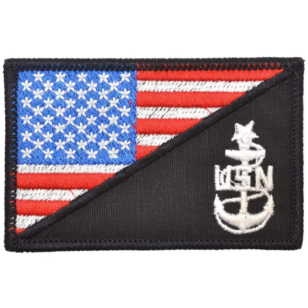 NAVY SCPO SENIOR CHIEF PETTY OFFICER USA FLAG TACTICAL PATCH