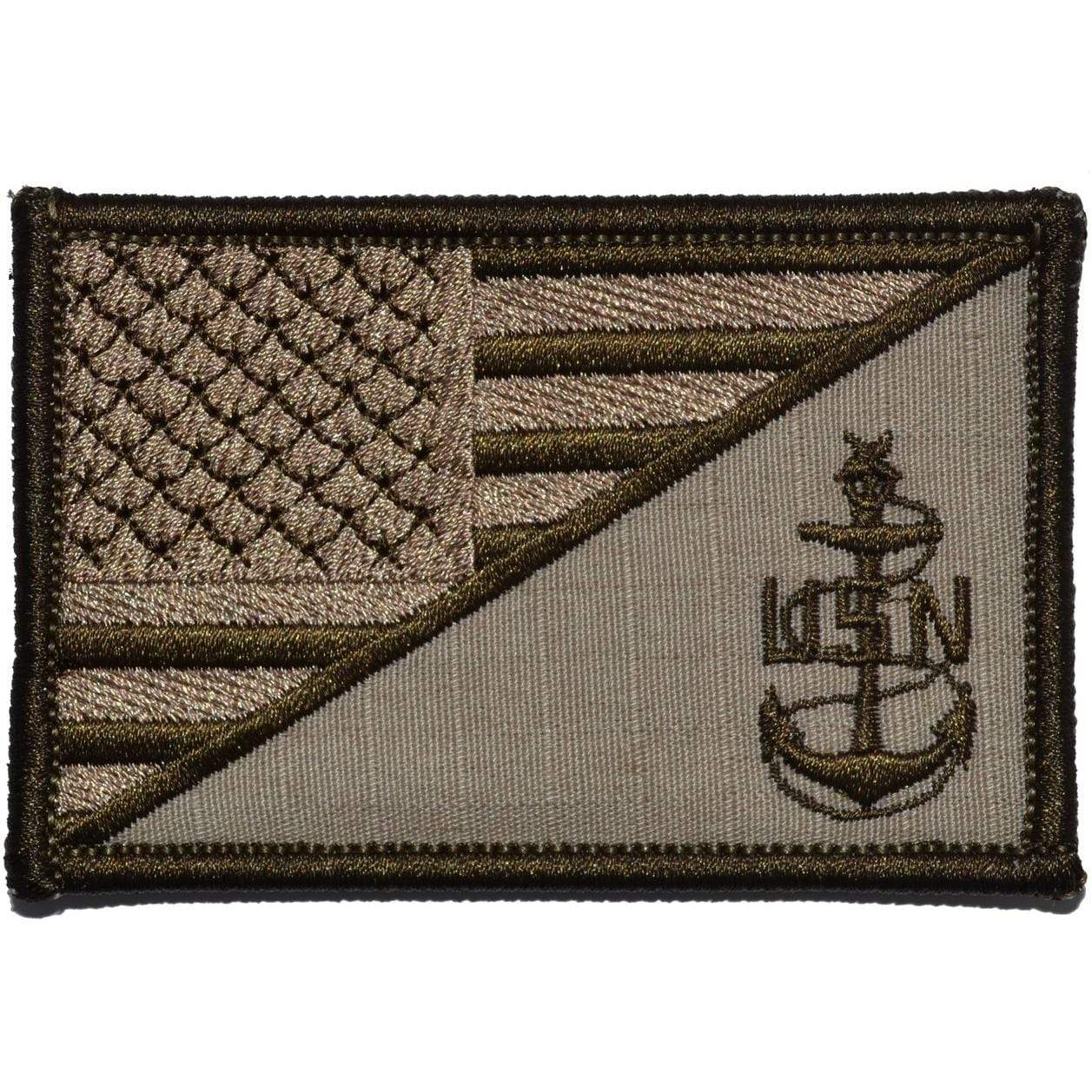 NAVY SCPO SENIOR CHIEF PETTY OFFICER USA FLAG TACTICAL PATCH - Image 5