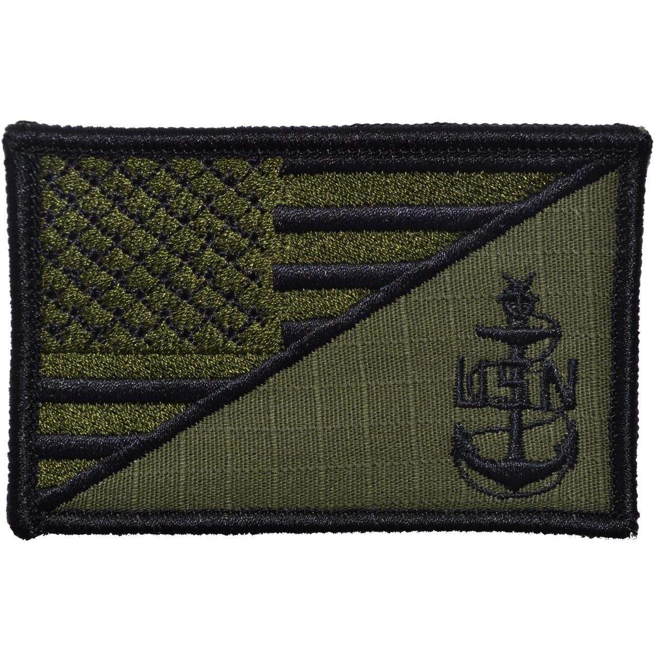 NAVY SCPO SENIOR CHIEF PETTY OFFICER USA FLAG TACTICAL PATCH - Image 6