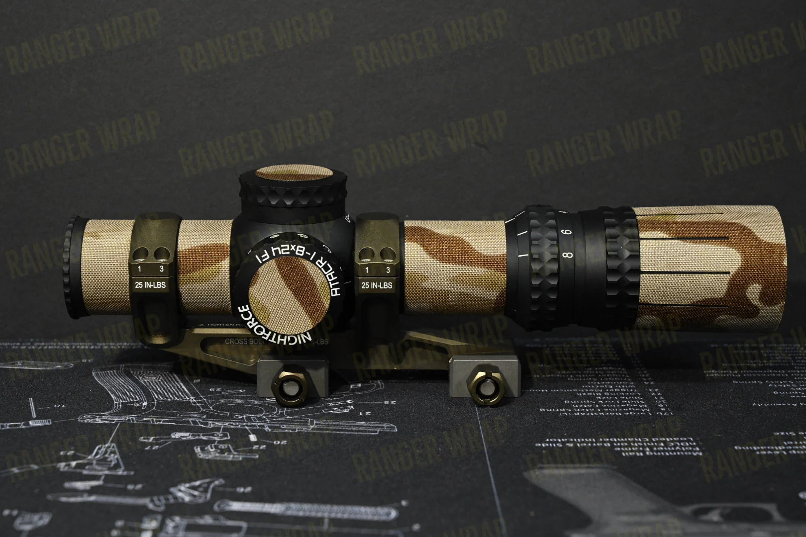Nightforce ATACR 1-8 F1 - Optic Wrap in Cordura Fabric - Image 2