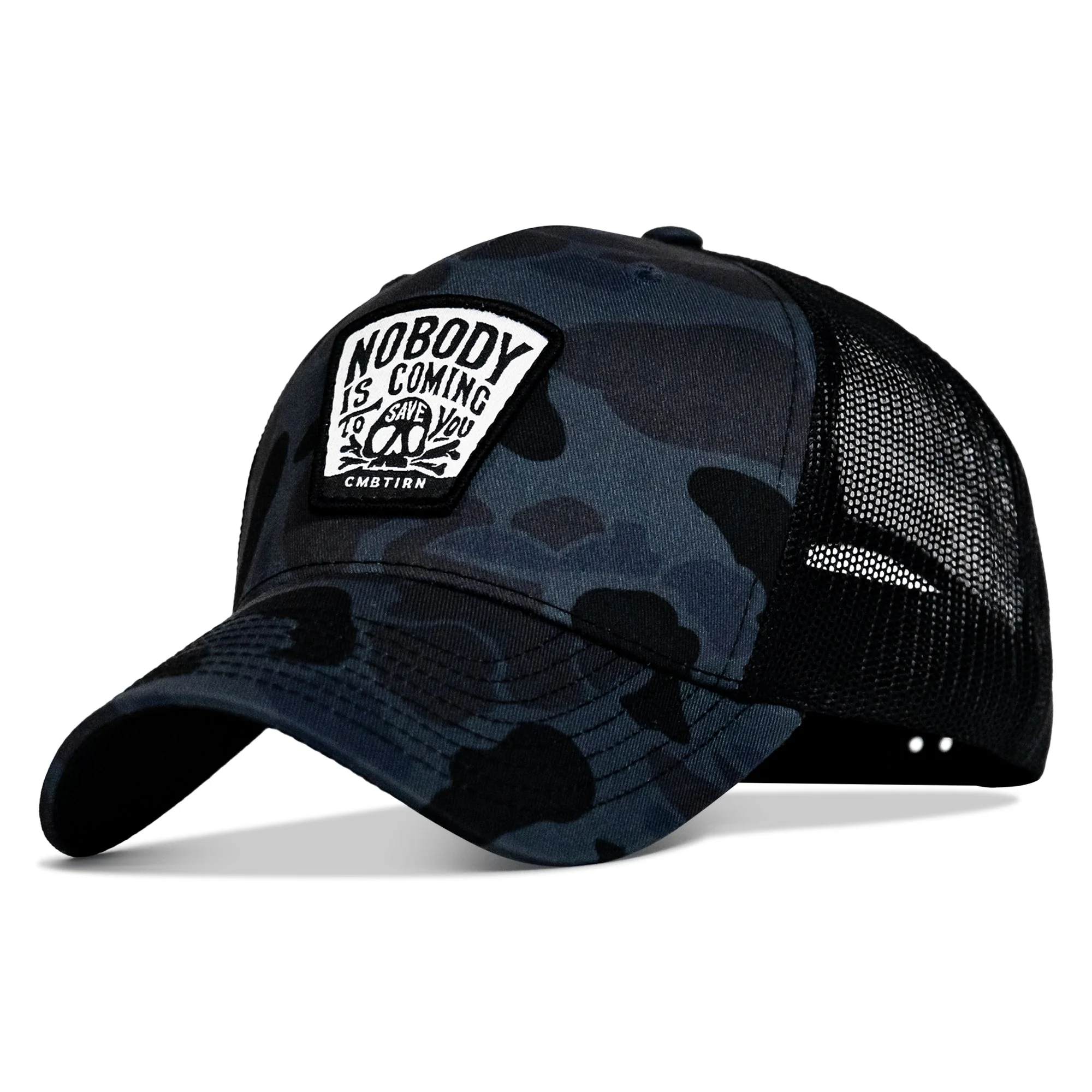 Nobody Is Coming To Save You Skull Patch Snapback Hat - Image 54
