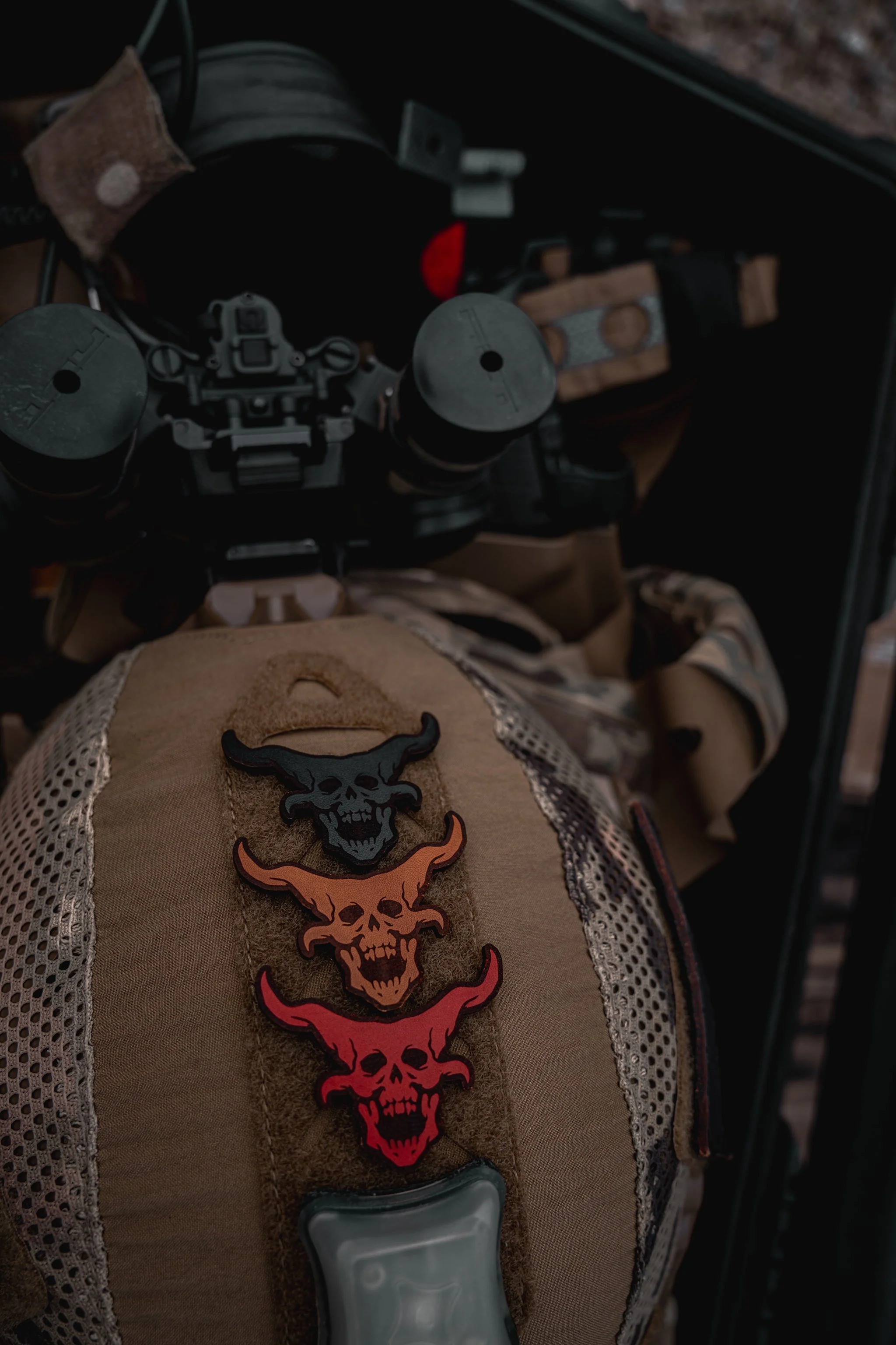OG Demon Head No-Sew Leather Patch - Image 4
