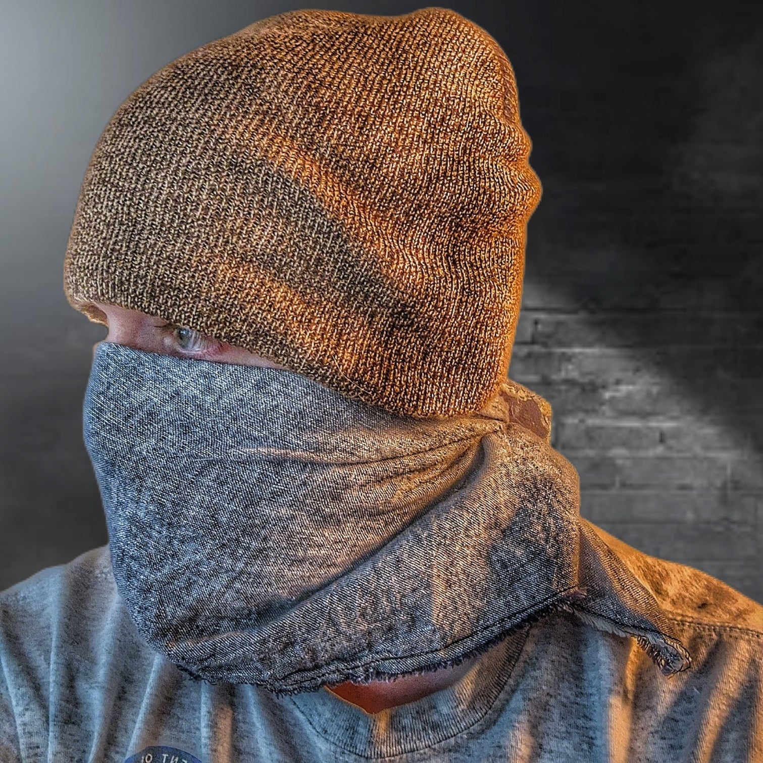 Saw Shemagh: Firestarter sewn button, built-in Kevlar Utility Saw, Fire Tinder border. - Image 3