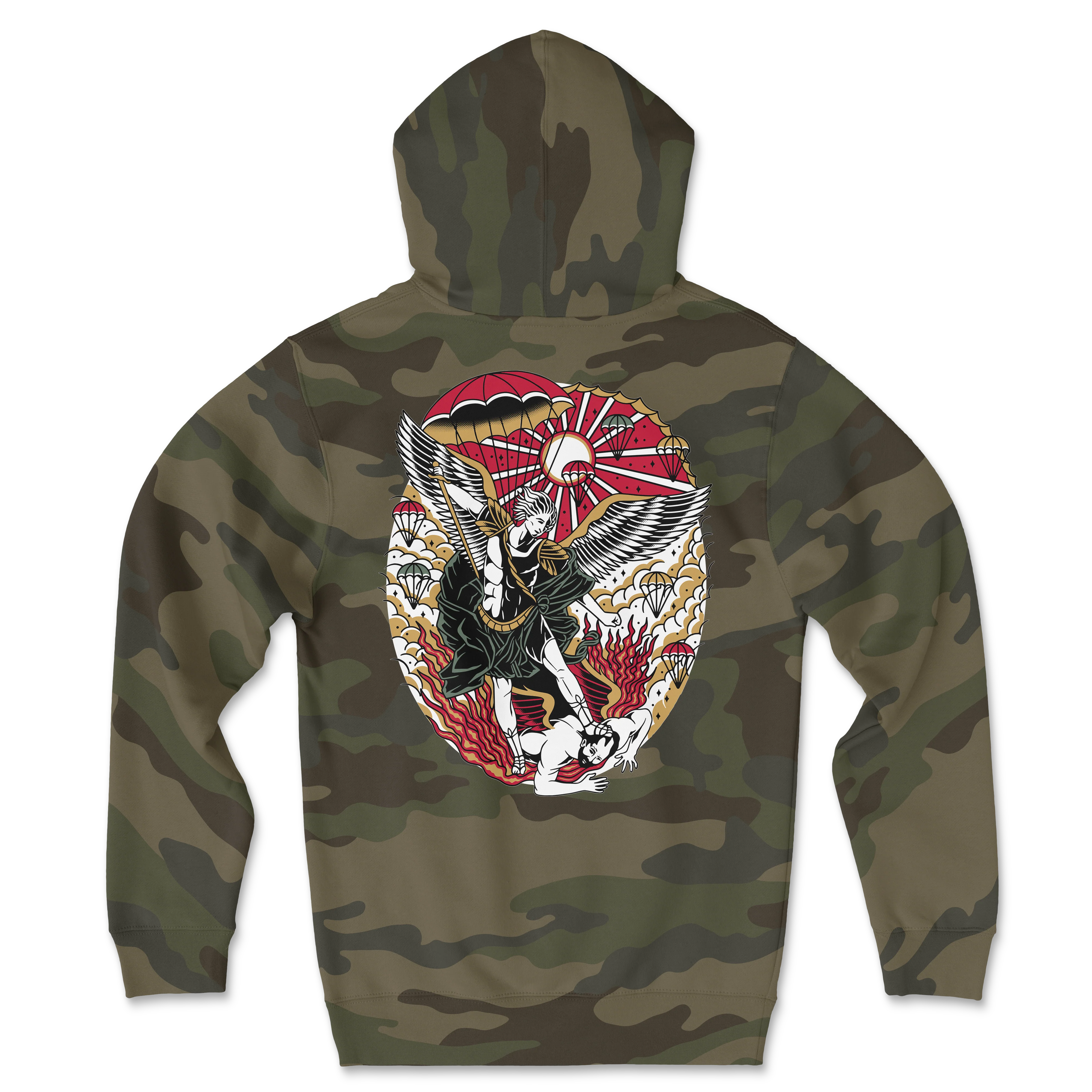 St. Michael Traditional Camo Hoodie - Image 3
