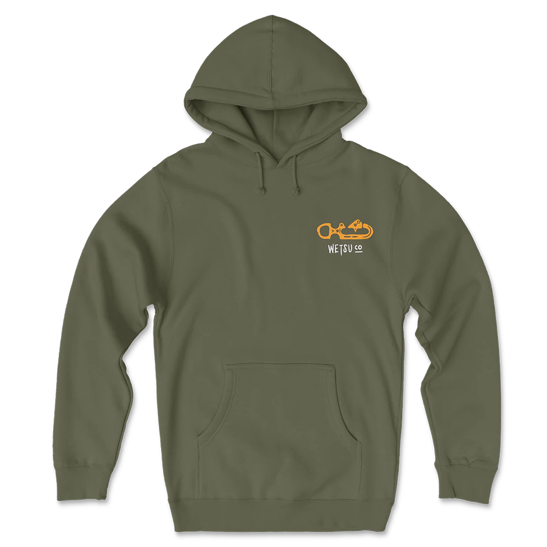 Static Line Bites Green Hoodie - Image 7