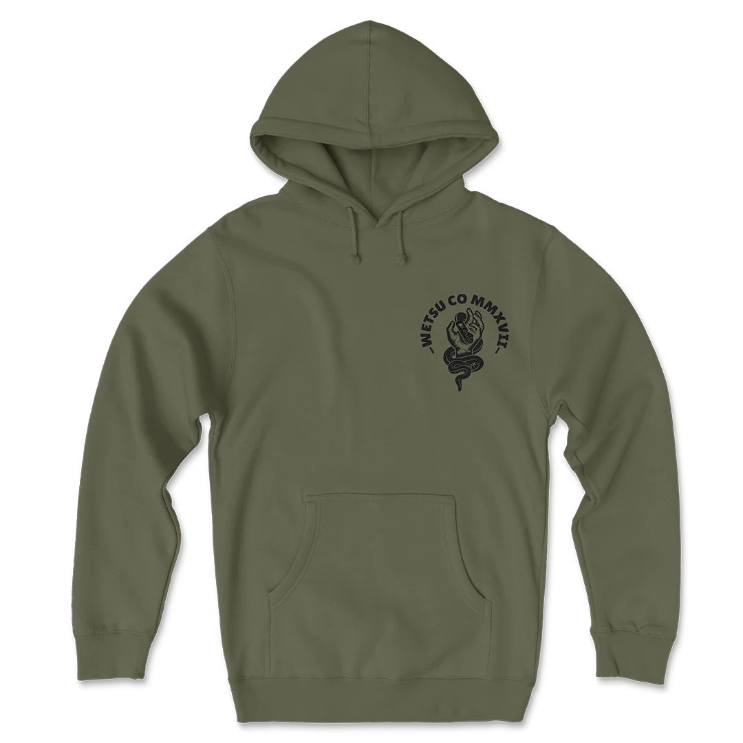 Static Line Bites Green Original Hoodie - Image 2